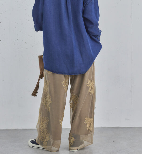 Doux archives「刺繍シアードロストパンツ」|チノ|