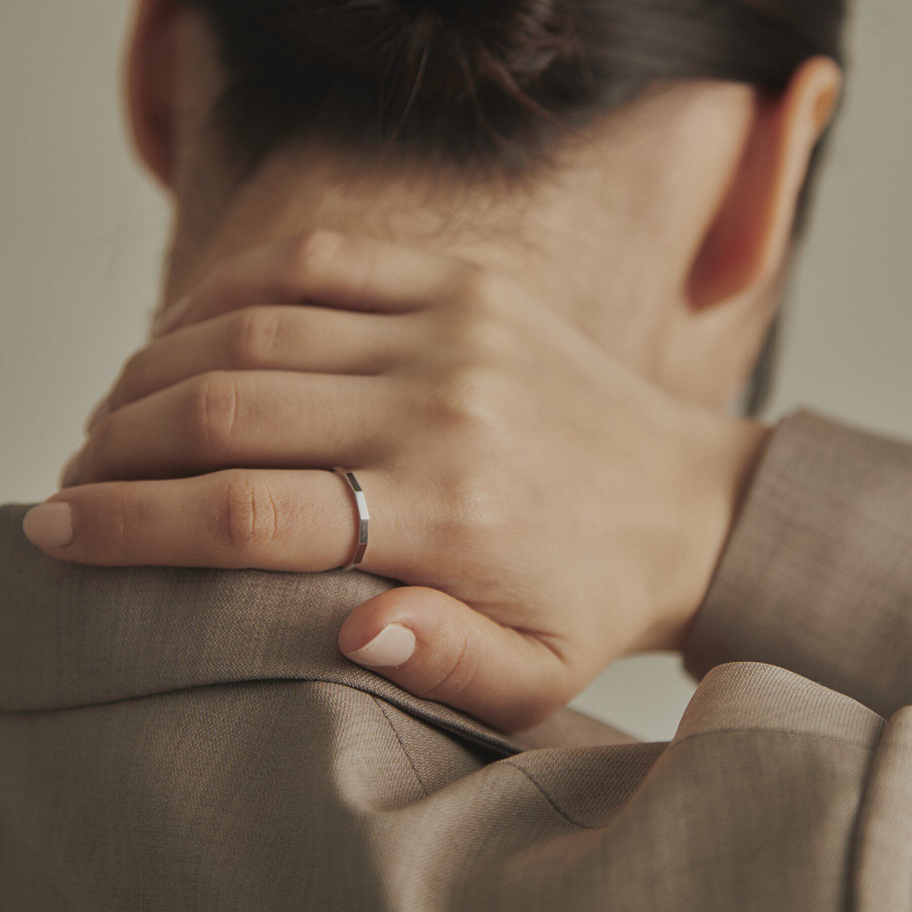 COCOSHNIK「K10面取り パートナーリング（レディース） WG」|リング|