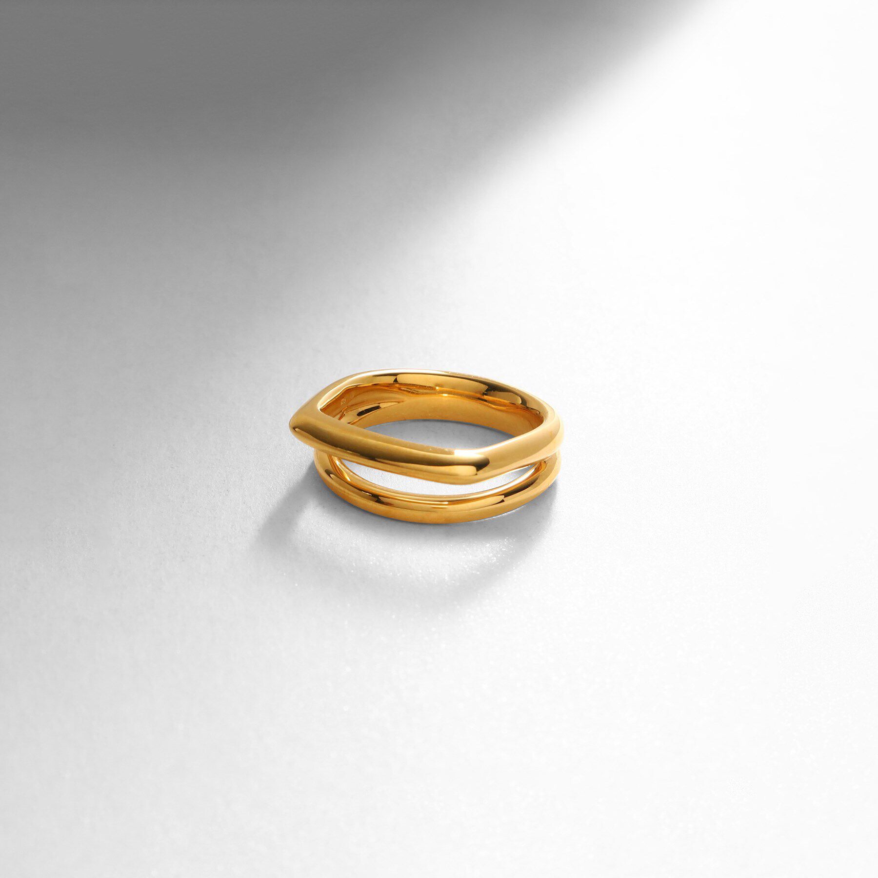 COCOSHNIK ONKITSCH「シルバー フロートリング スクエア GP」|リング|