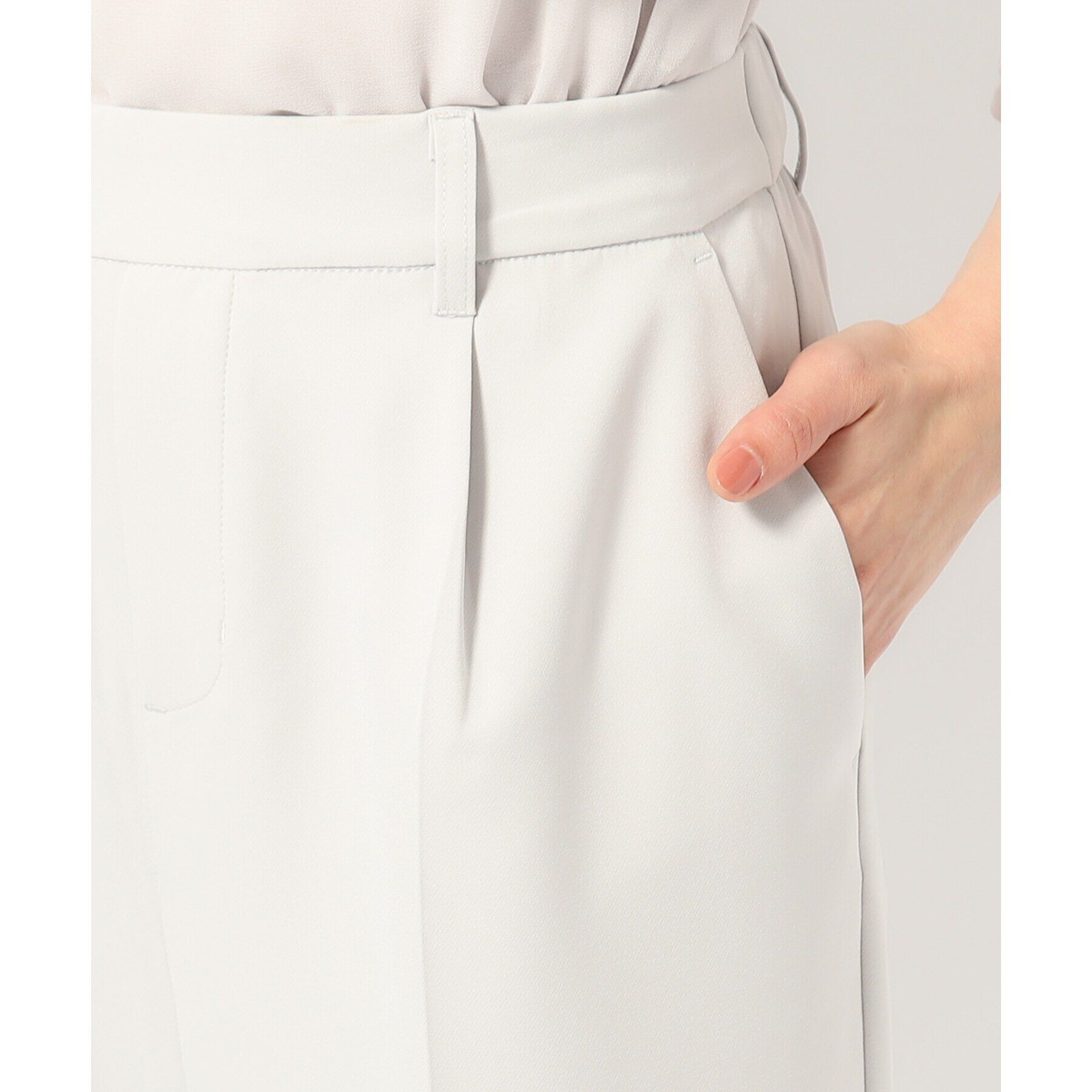 SHOO･LA･RUE「【S-5L/洗濯機可/2WAYストレッチ】ダブルクロスワイドパンツ」|その他|