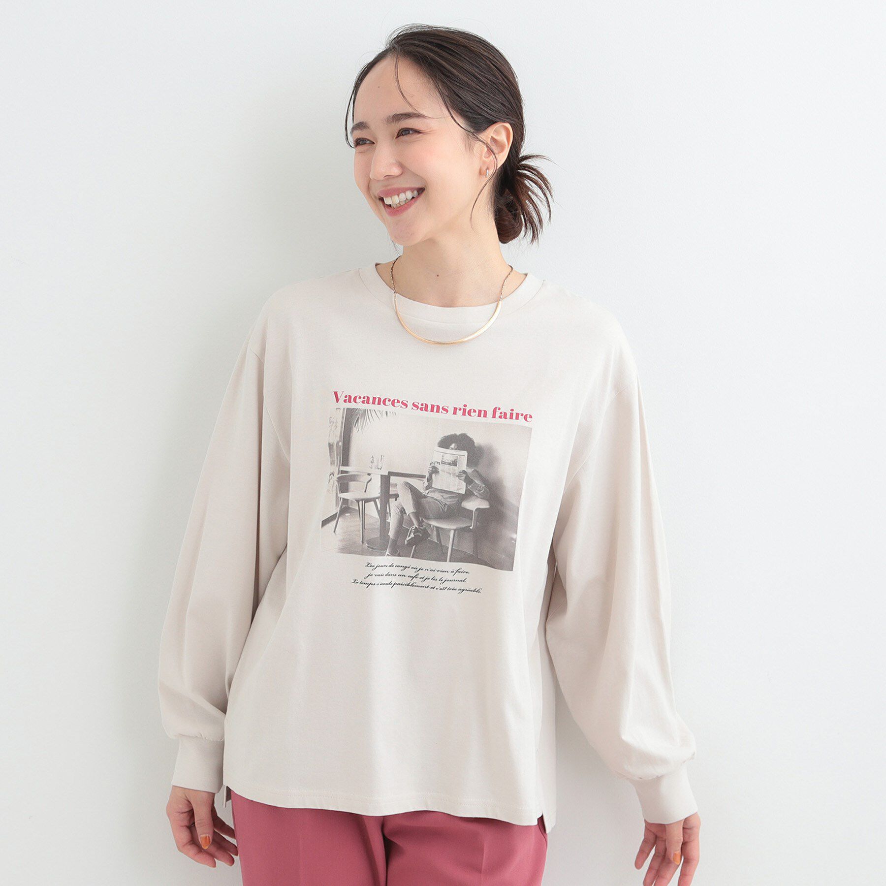 SHOO･LA･RUE「【綿100％/S-LL/プチプラ】選べる3柄 プリントアソートロンT」|Tシャツ・カットソー|