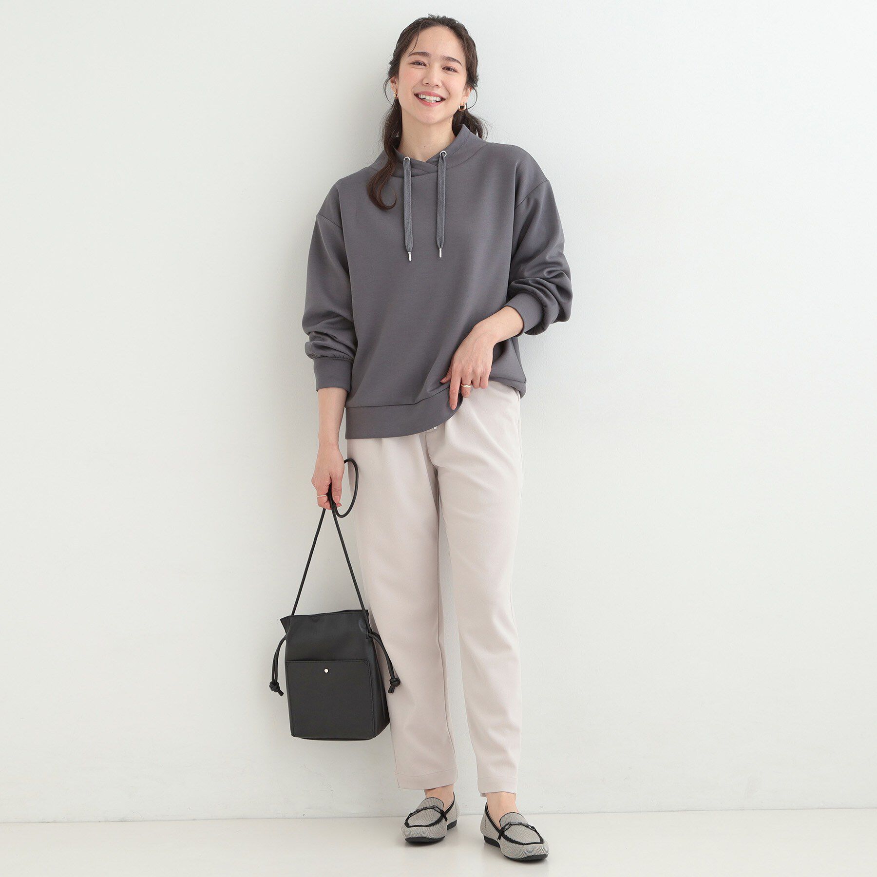 SHOO･LA･RUE「【SS-LL/洗濯後しわになりにくい】スマートに見えるイージーテーパードパンツ」|その他|