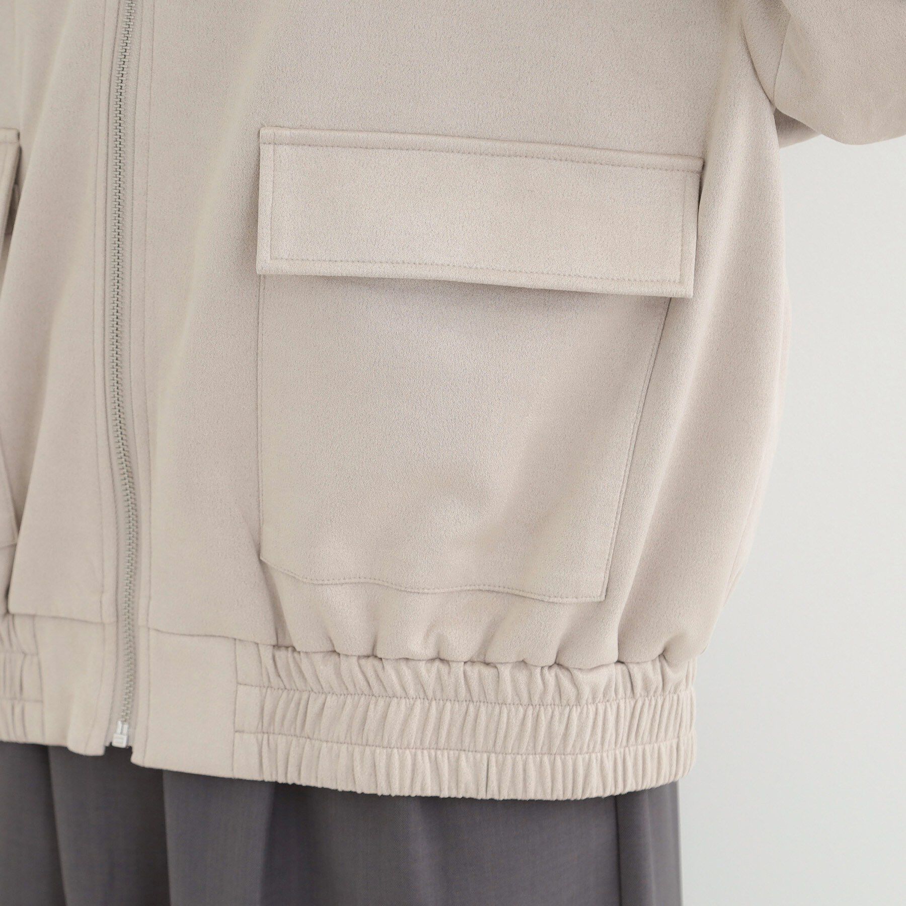 SHOO･LA･RUE「カットスエードスタンドブルゾン」|ブルゾン・スタジャン|