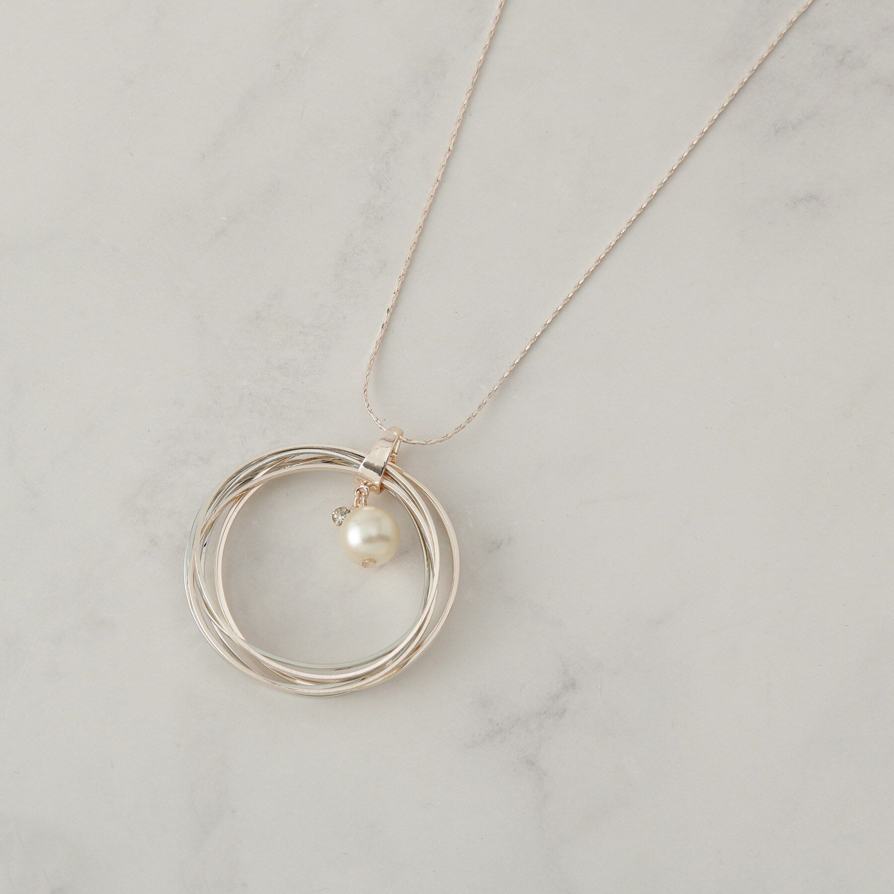 SHOO･LA･RUE「キャシャ8連ネックレス」|ネックレス|ピンクゴールド(00