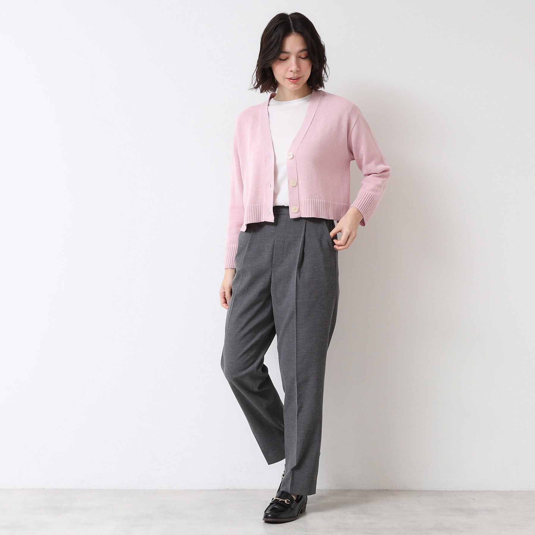 Dessin「【多機能・後ろゴム】リネンブレンドテーパードパンツ」|その他|