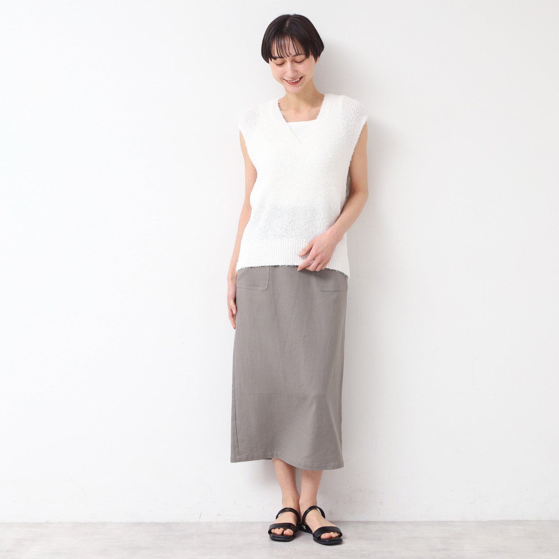 Dessin「【洗える】シャギーベスト」|ベスト・ジレ|