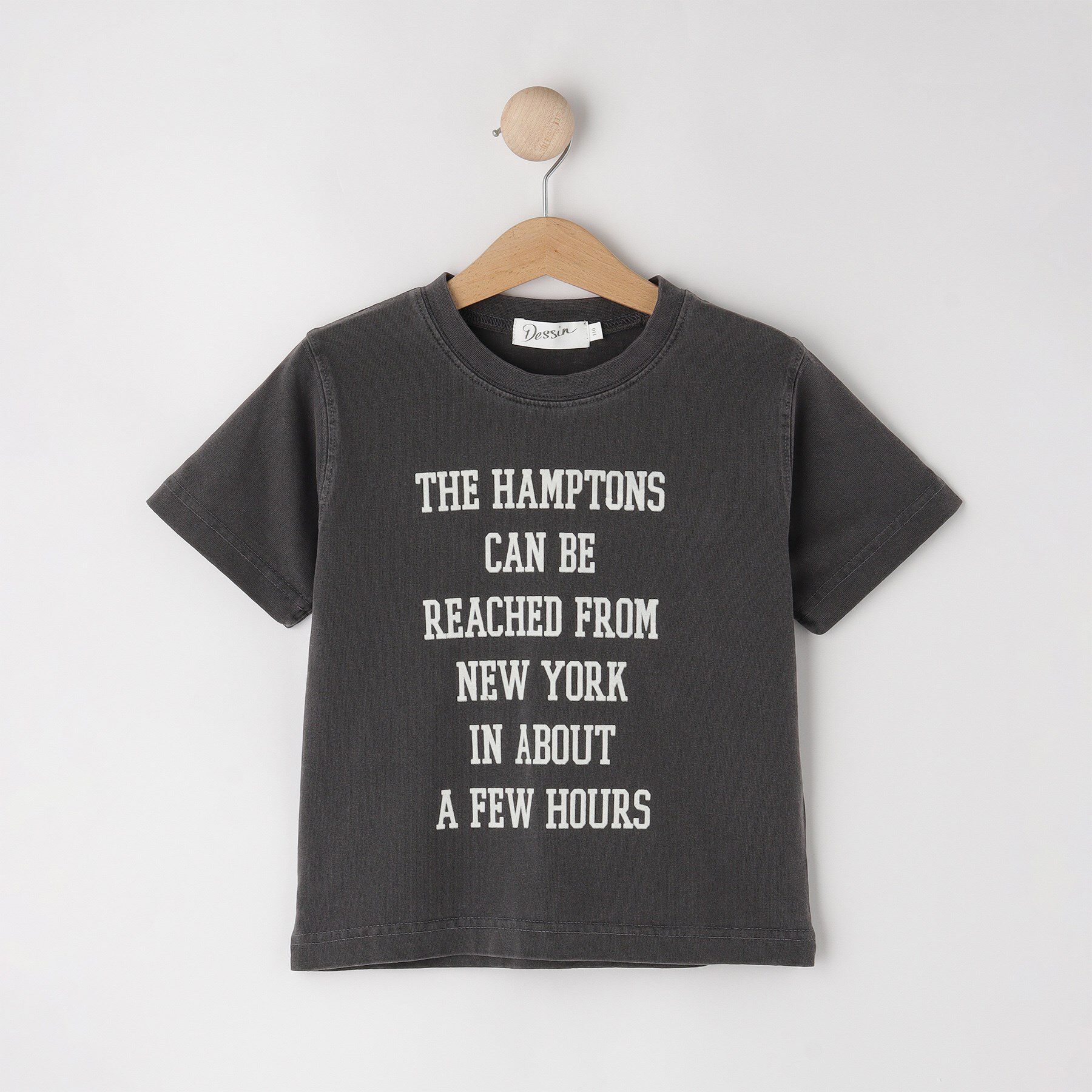 Dessin「【リンクコーデ】ピグメントTシャツ」|Tシャツ・カットソー|チャコールグレー(0