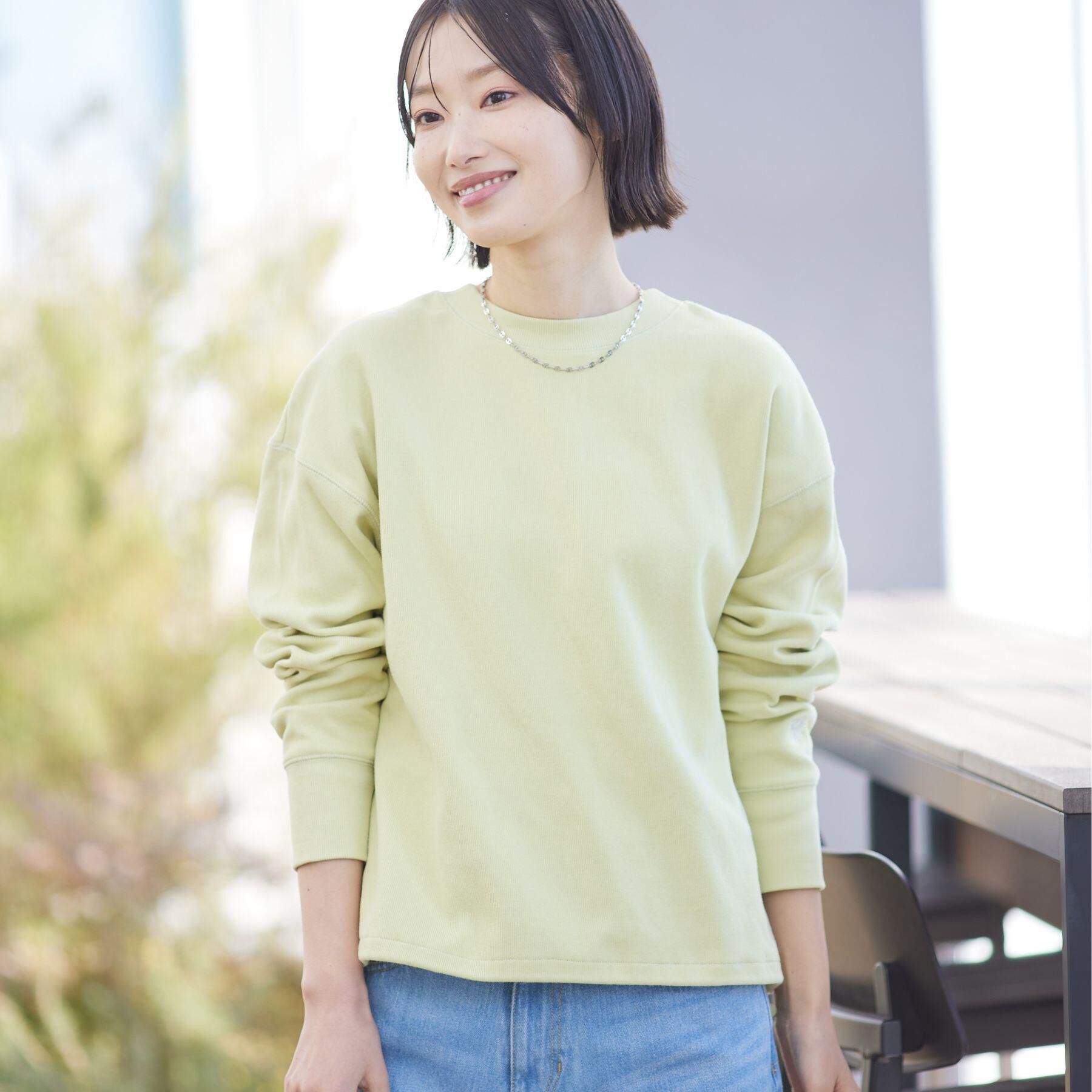 Dessin「【前後2WAY/洗える】ドロストリブカットソー」|Tシャツ・カットソー|イエロー(031)