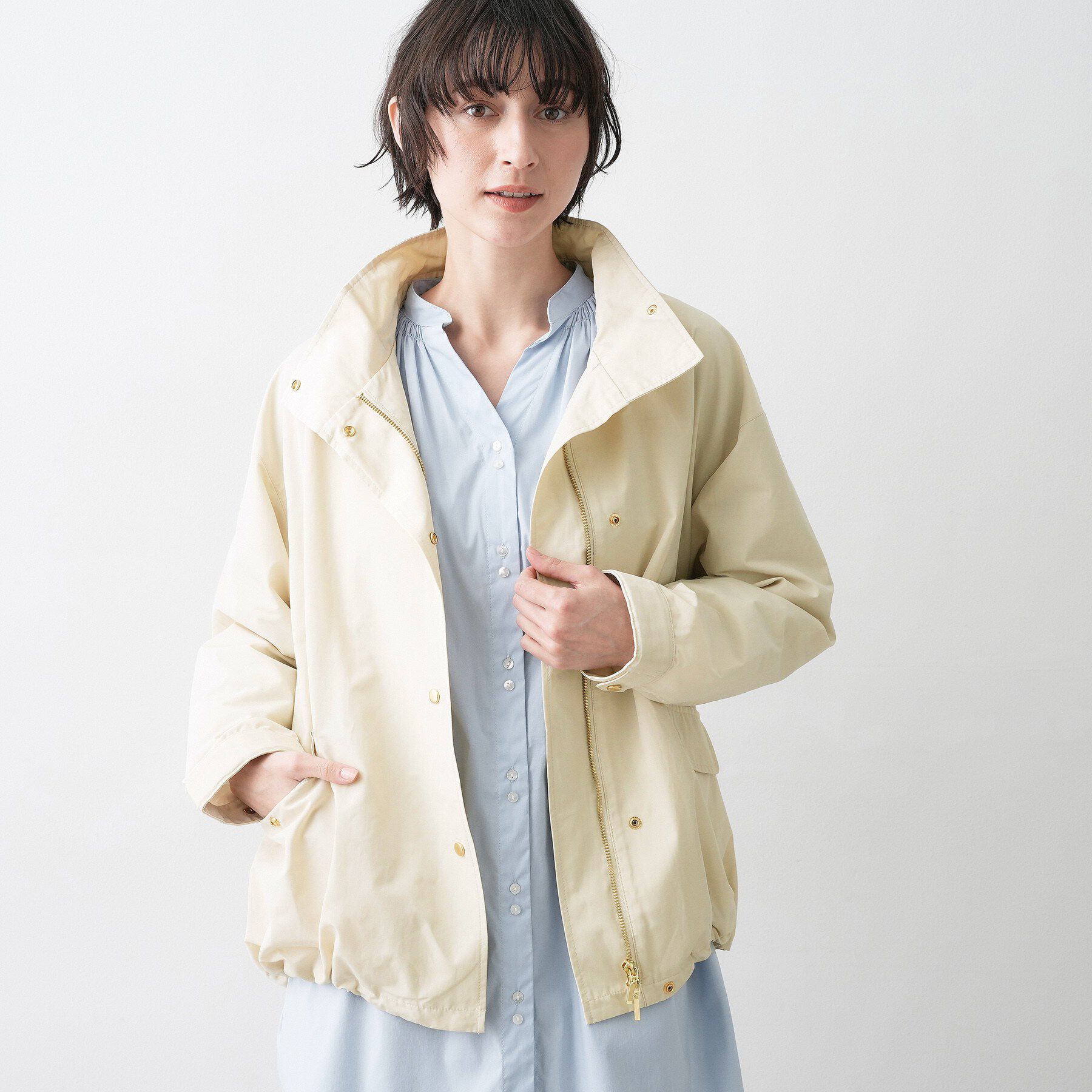 Dessin「【撥水/2WAY】フーディーブルゾン」|ブルゾン・スタジャン|