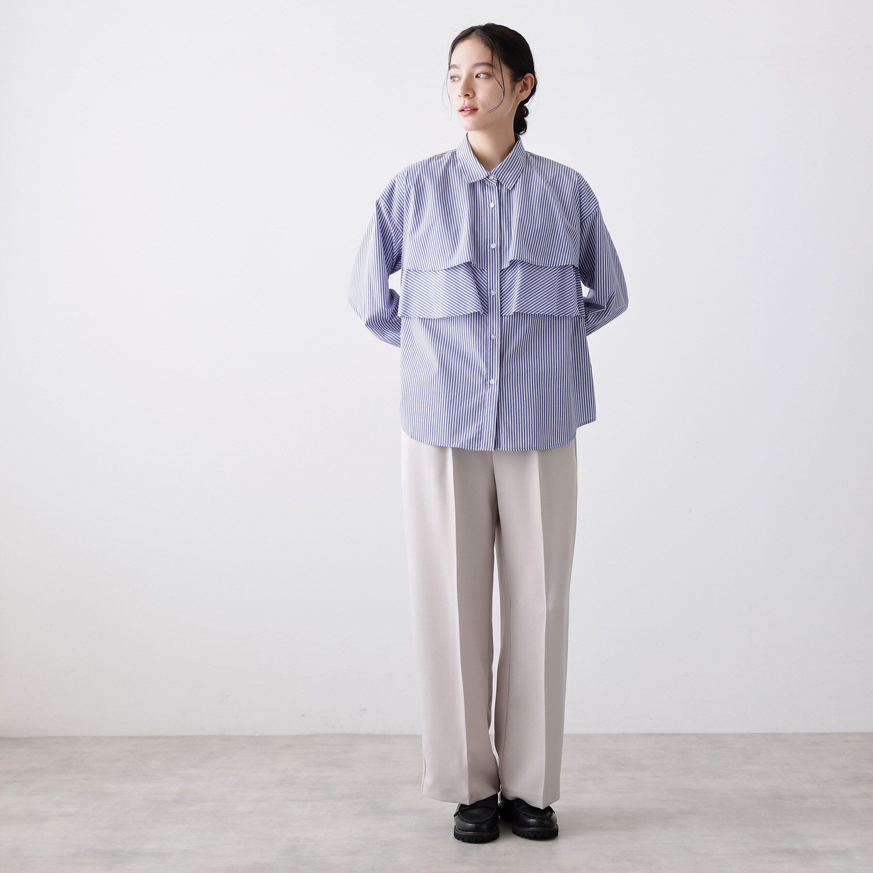 Dessin「ブロードフリルブラウス」|シャツ・ブラウス|