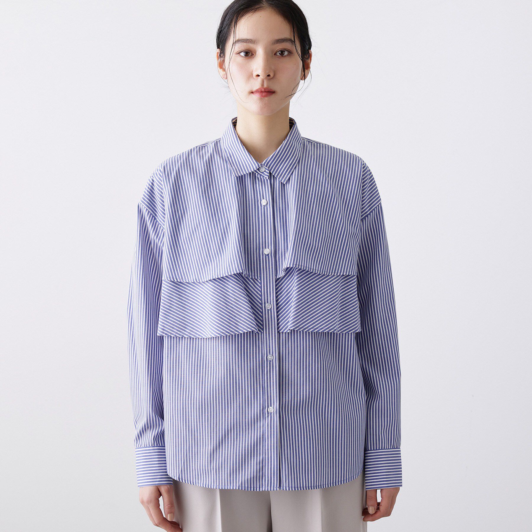 Dessin「ブロードフリルブラウス」|シャツ・ブラウス|