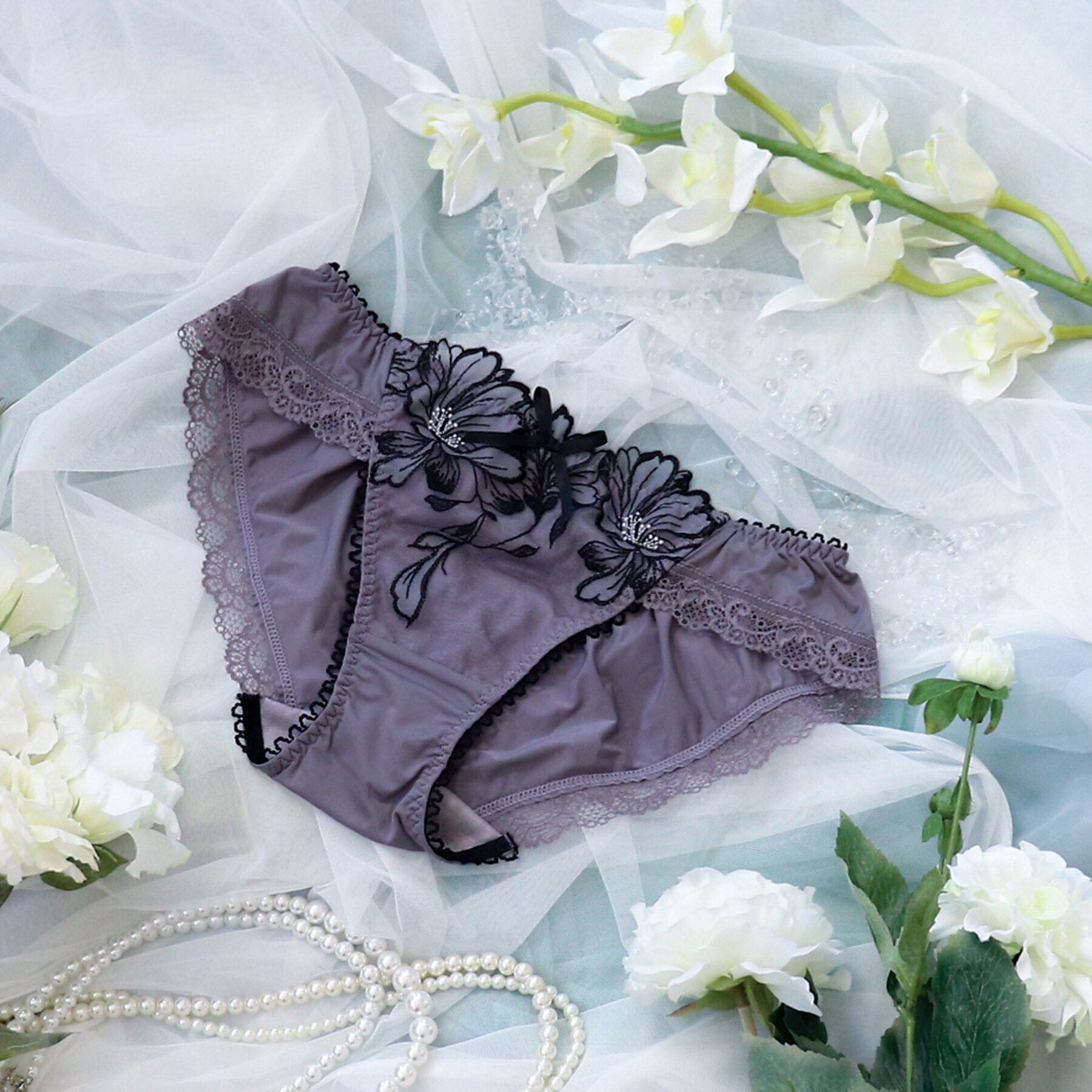 Risa Magli「メラニー ノーマルショーツ」|インナー|グレー(010)