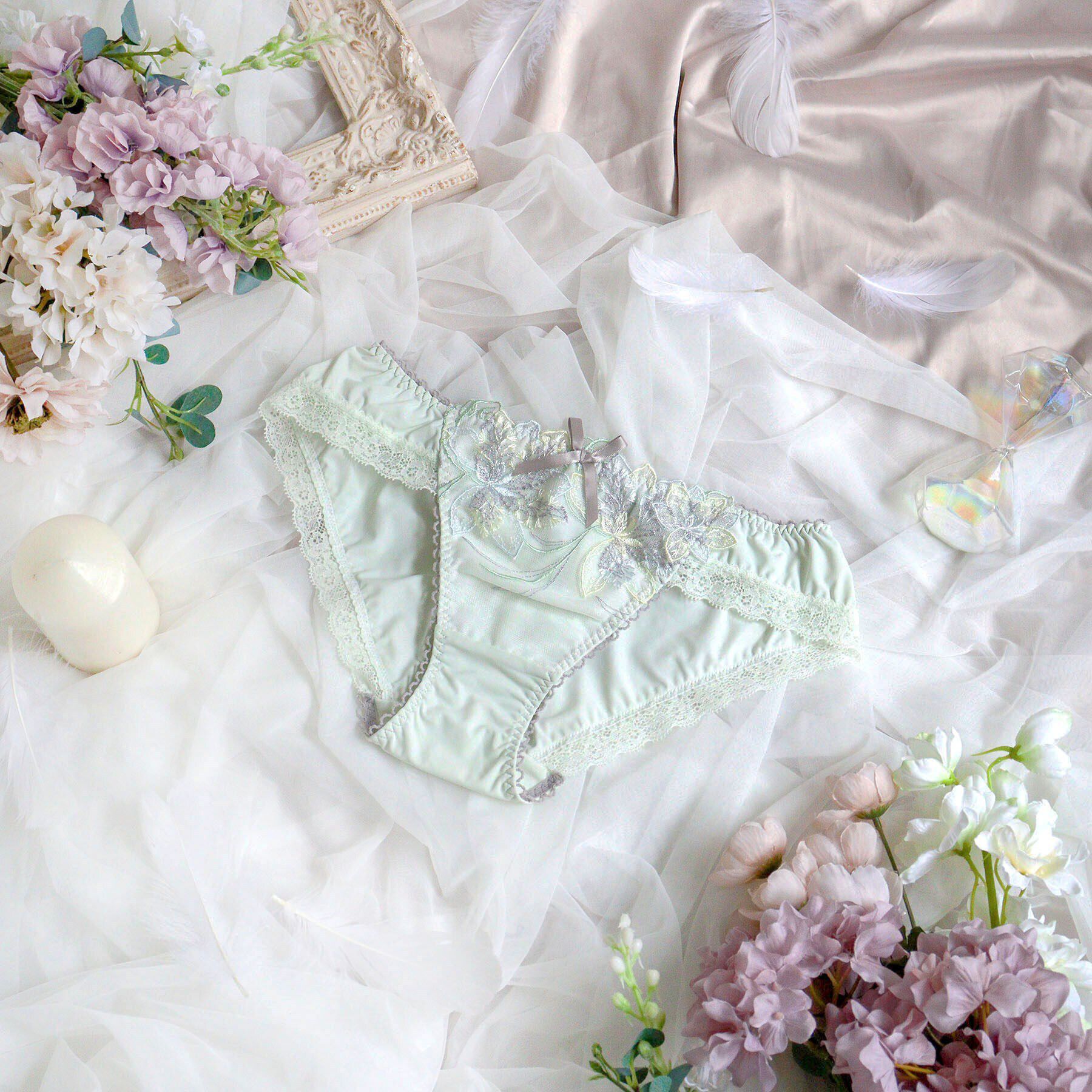 Risa Magli「ジェシカ ノーマルショーツ」|インナー|ミントグリーン(02