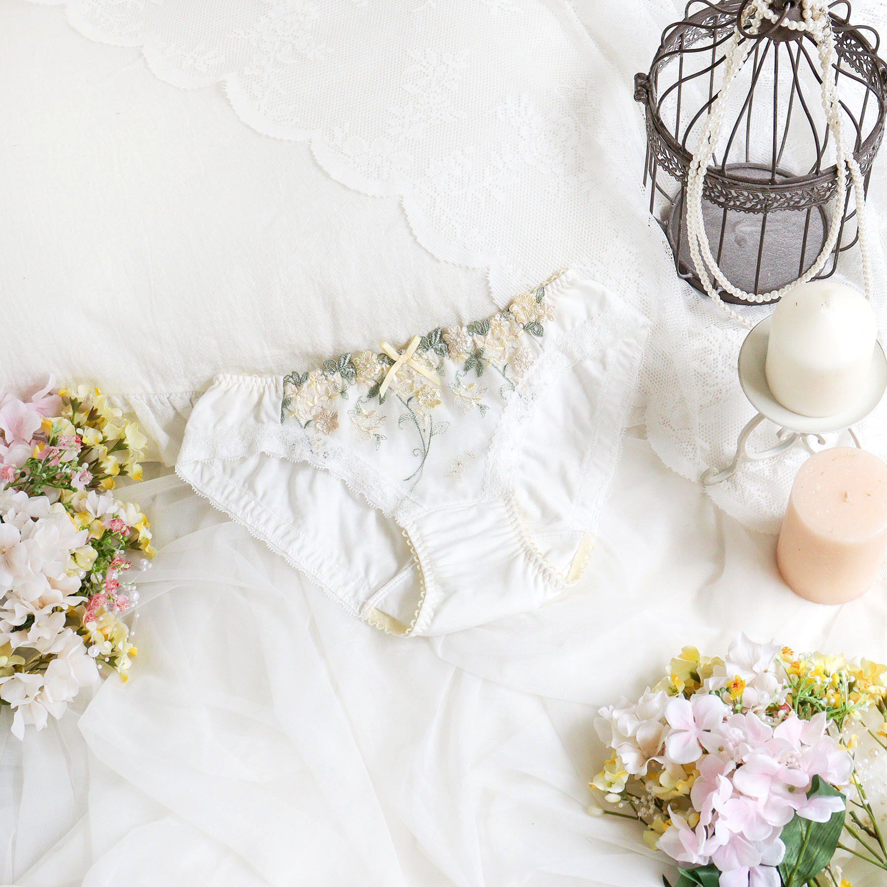 Risa Magli「ナヨン サニタリーショーツ」|インナー|イエロー(032)