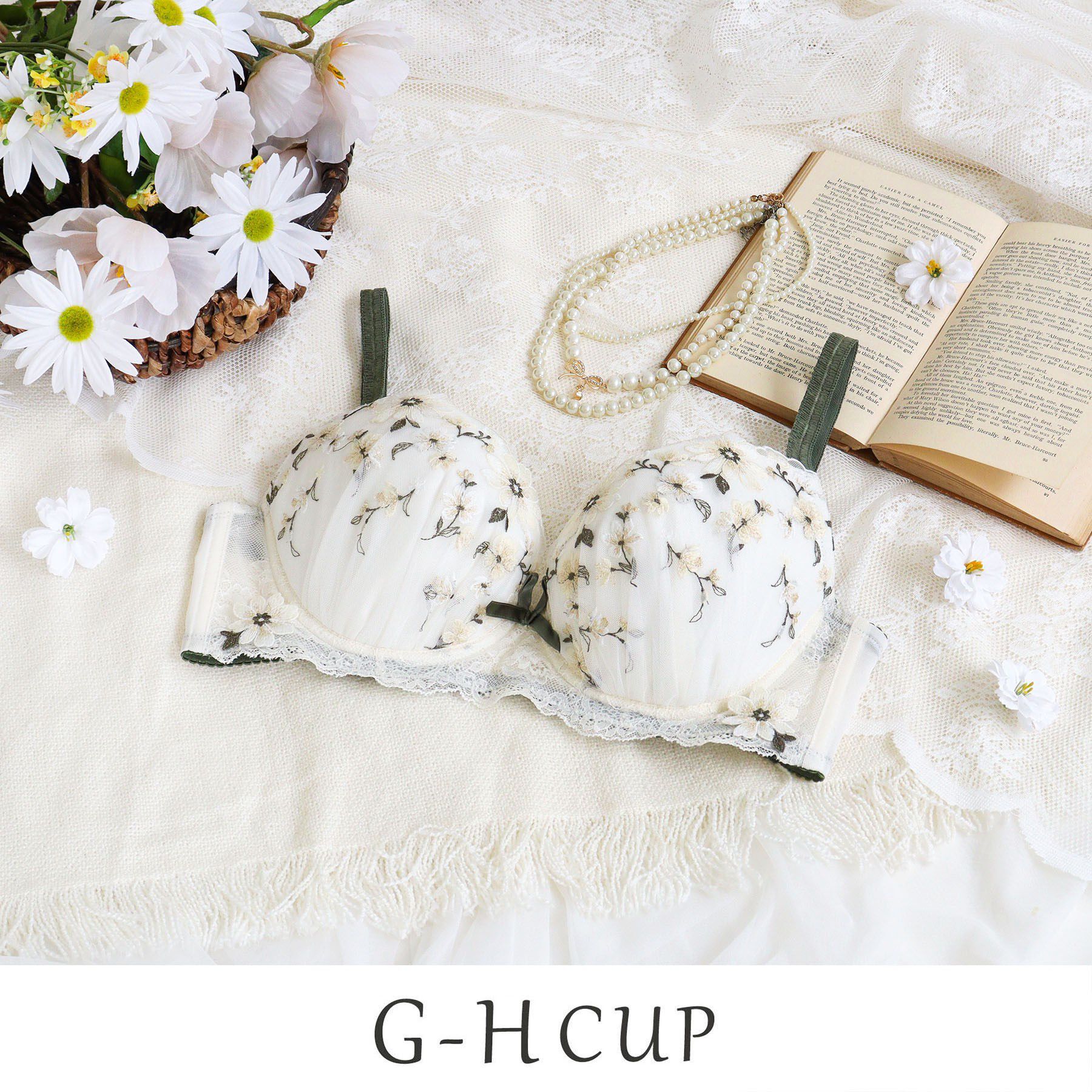 Risa Magli「アルマ ブラジャー （G-H） ＜バストアップタイプ＞」|インナー|アイボリー(004)