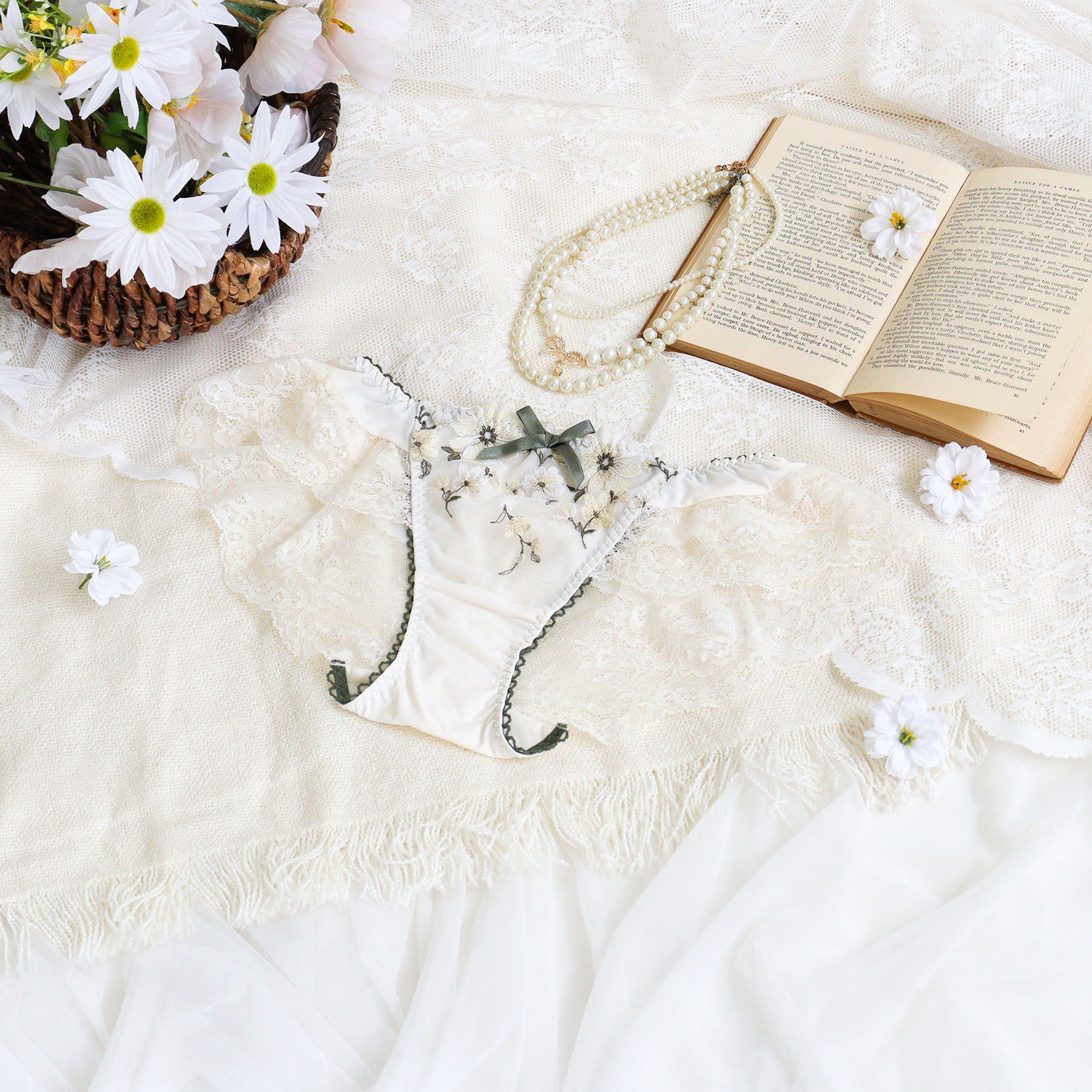 Risa Magli「アルマ フレアショーツ」|インナー|アイボリー(004)