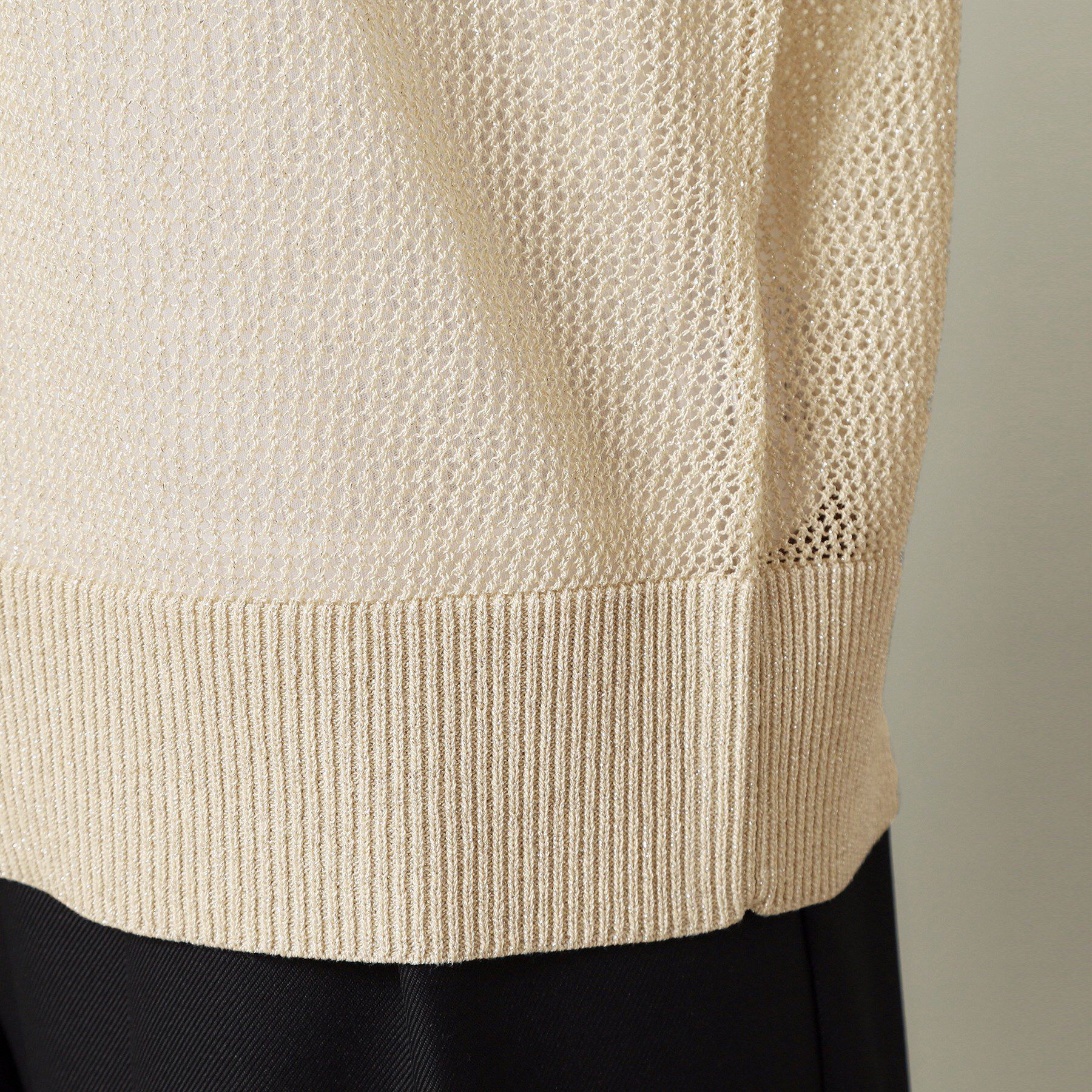 ITS&rsquo;DEMO「【手洗い可】ラメメッシュニット」|ニット・セーター|