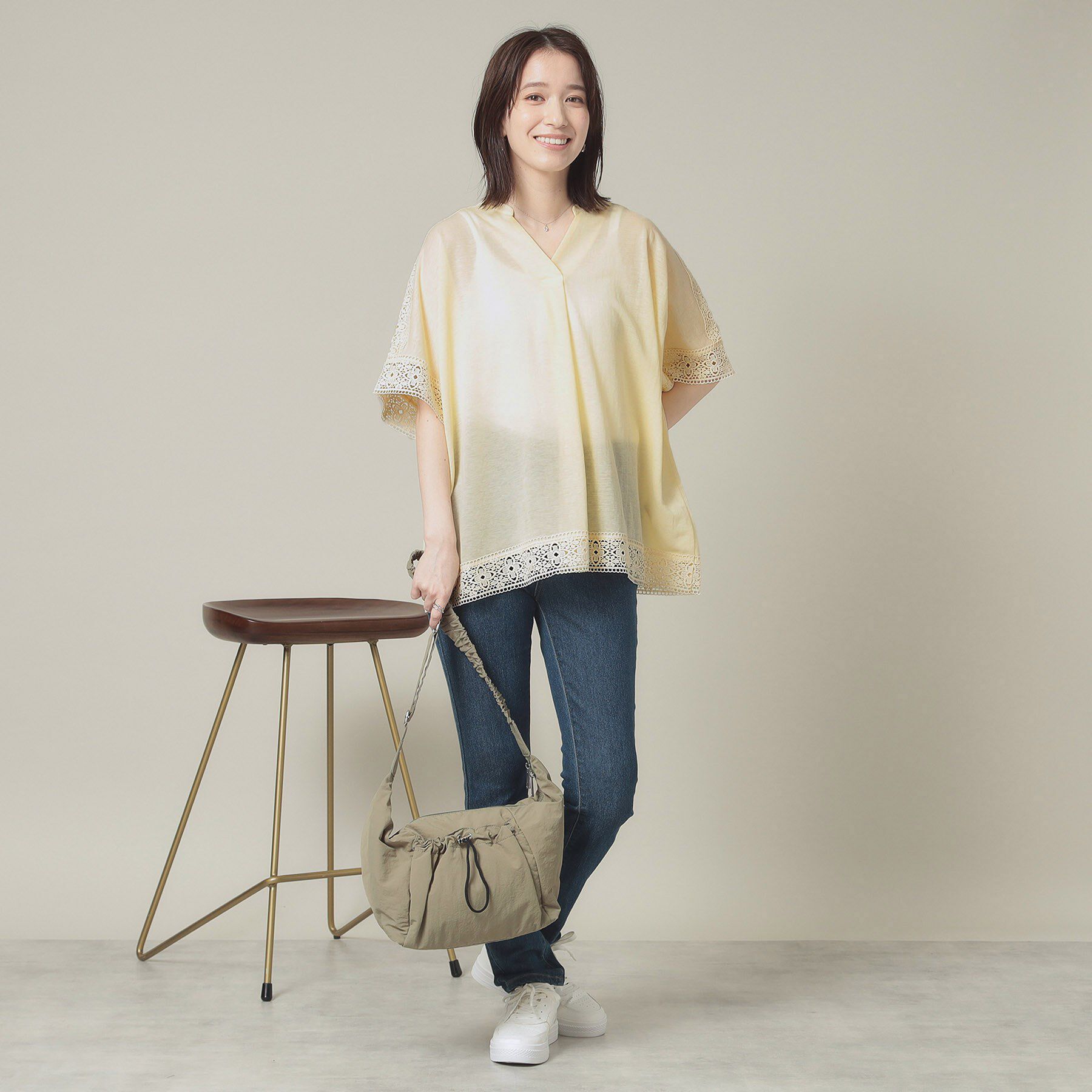 ITS&rsquo;DEMO「【手洗い可】レーススキッパーブラウス」|シャツ・ブラウス|