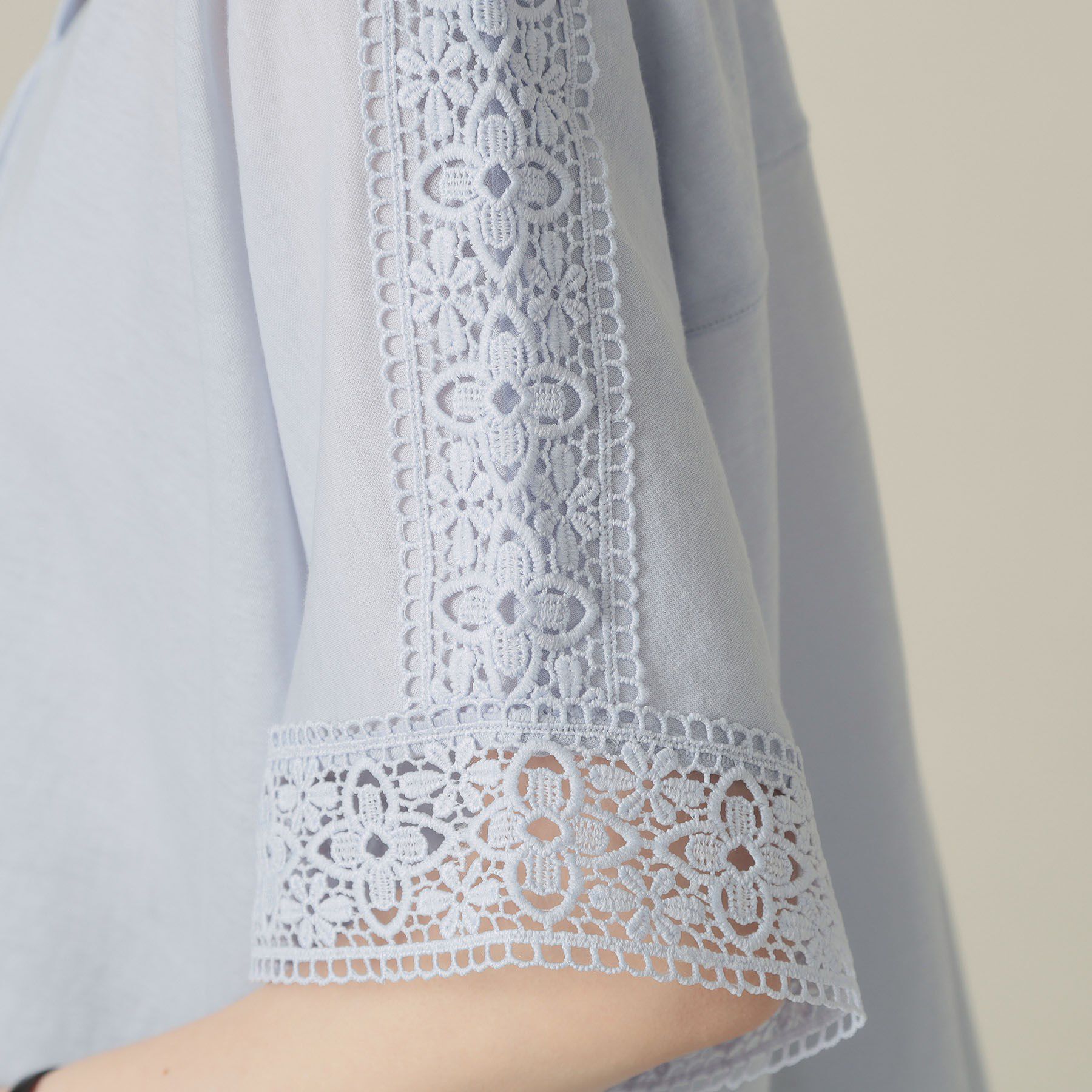 ITS&rsquo;DEMO「【手洗い可】レーススキッパーブラウス」|シャツ・ブラウス|