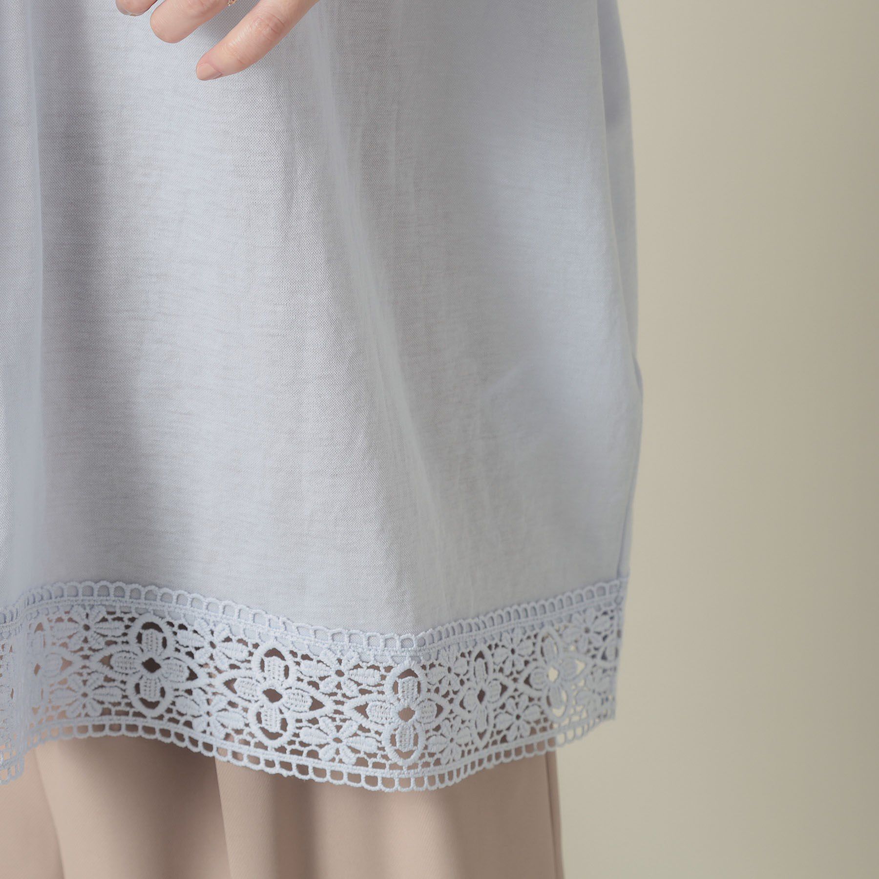 ITS&rsquo;DEMO「【手洗い可】レーススキッパーブラウス」|シャツ・ブラウス|