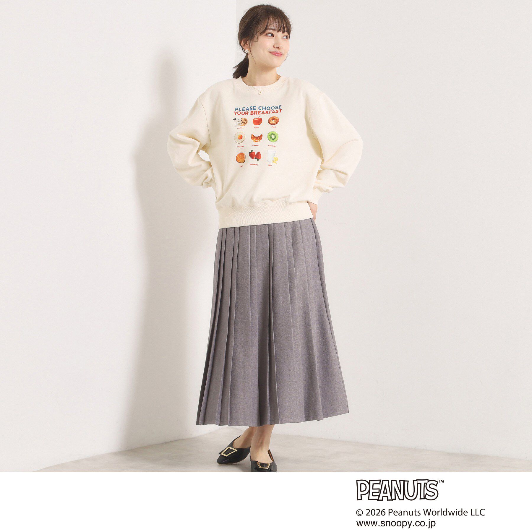 ITS&rsquo;DEMO「＜PEANUTS＞裏毛プルオーバー」|パーカー|