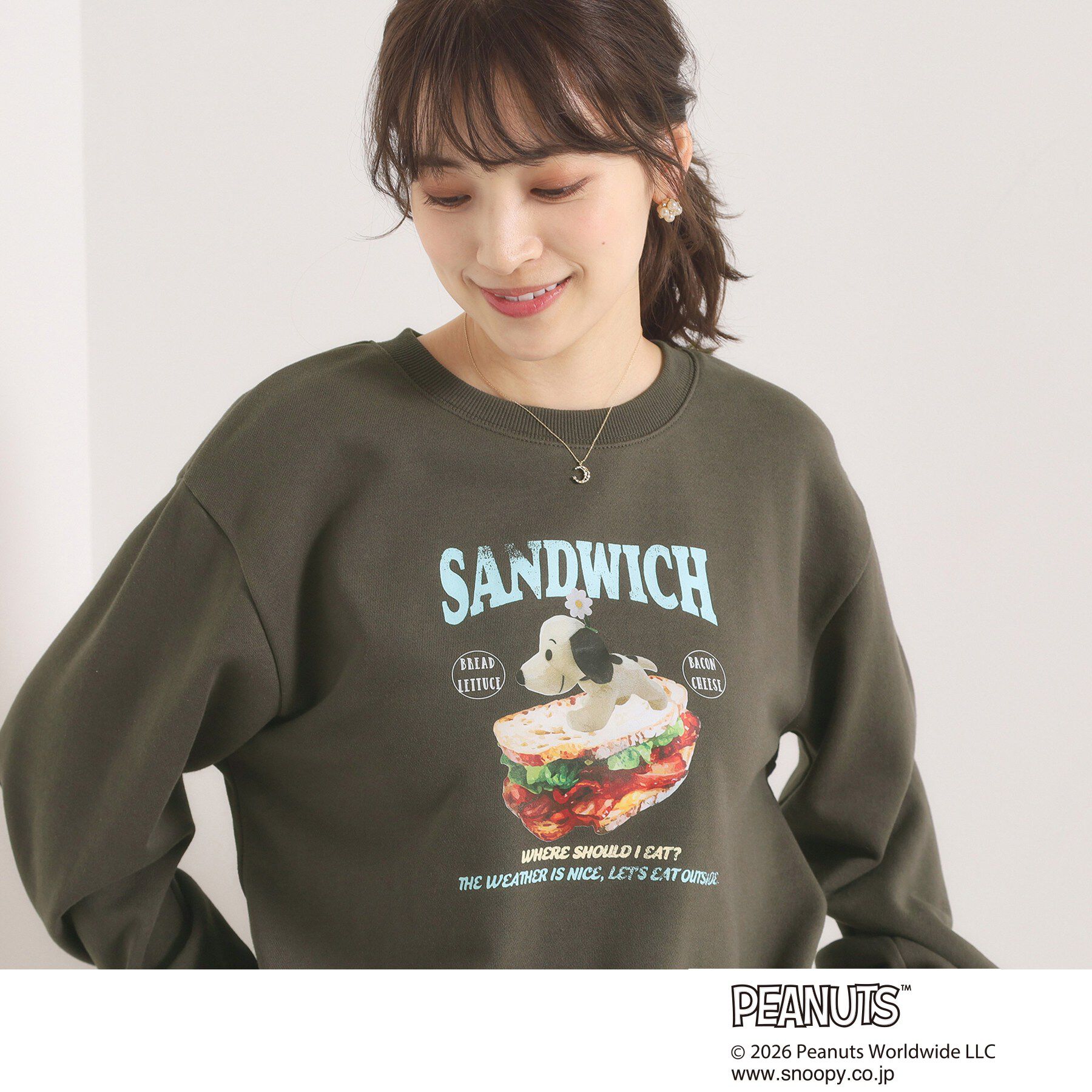 ITS&rsquo;DEMO「＜PEANUTS＞裏毛プルオーバー」|パーカー|