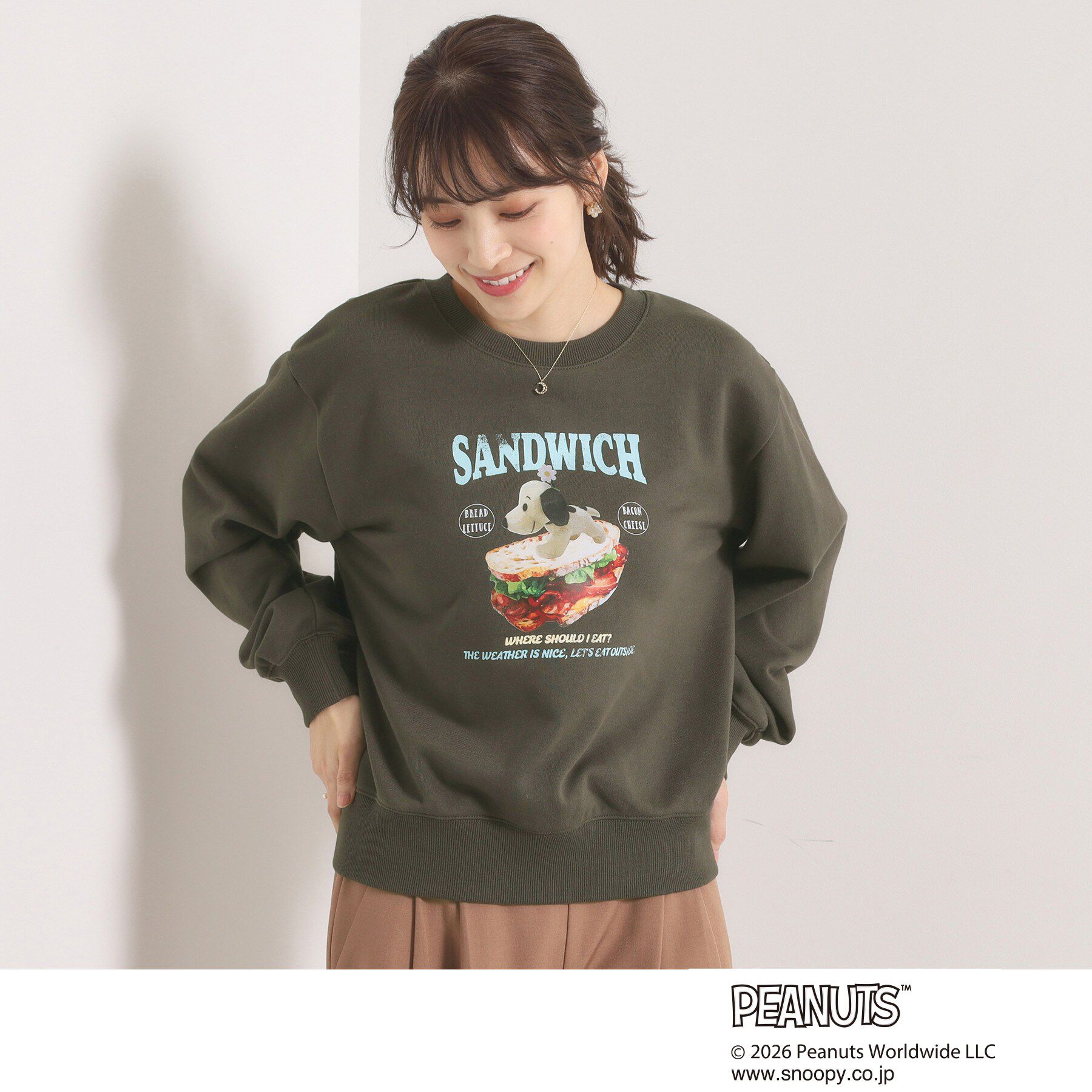 ITS&rsquo;DEMO「＜PEANUTS＞裏毛プルオーバー」|パーカー|