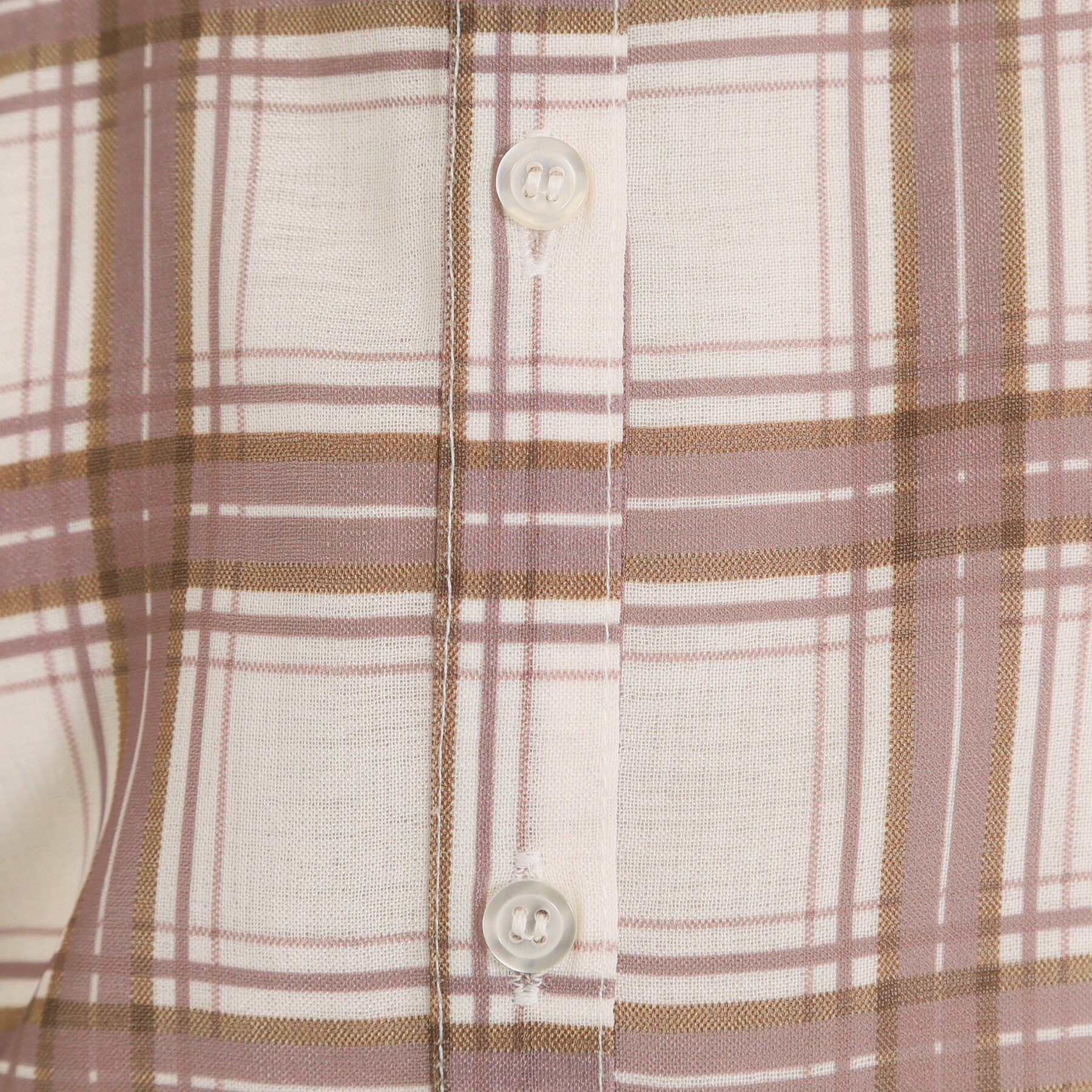 ITS&rsquo;DEMO「【セットアップ可／手洗い可】シアーチェックシャツ」|シャツ・ブラウス|