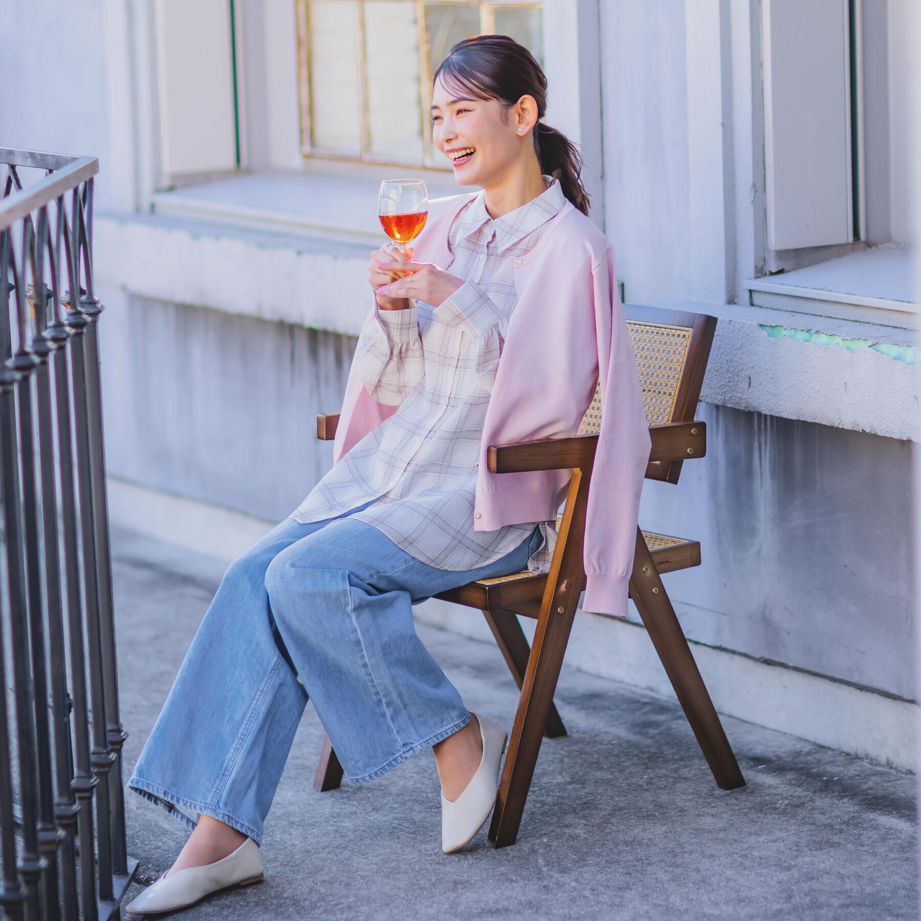 ITS&rsquo;DEMO「【セットアップ可／手洗い可】シアーチェックシャツ」|シャツ・ブラウス|