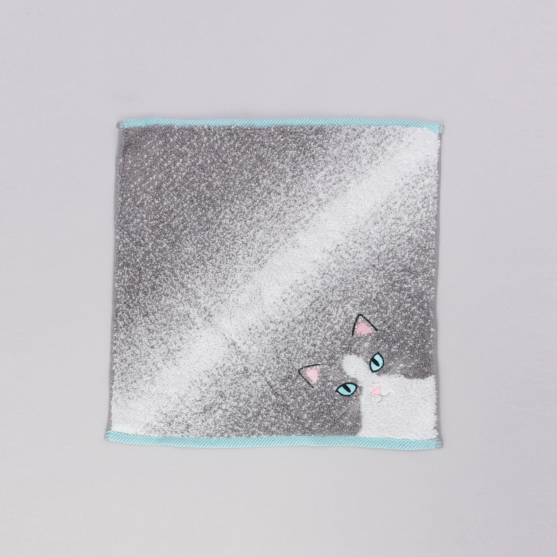 212 KITCHEN STORE「うちの子メイトはんかち ハチワレ ブルー」|ハンカチ|その他