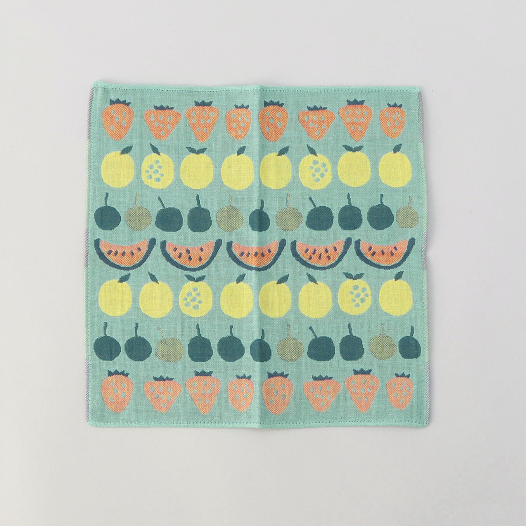 212 KITCHEN STORE「3重ガーゼはんかち フルーツフルーツ」|ハンカチ|