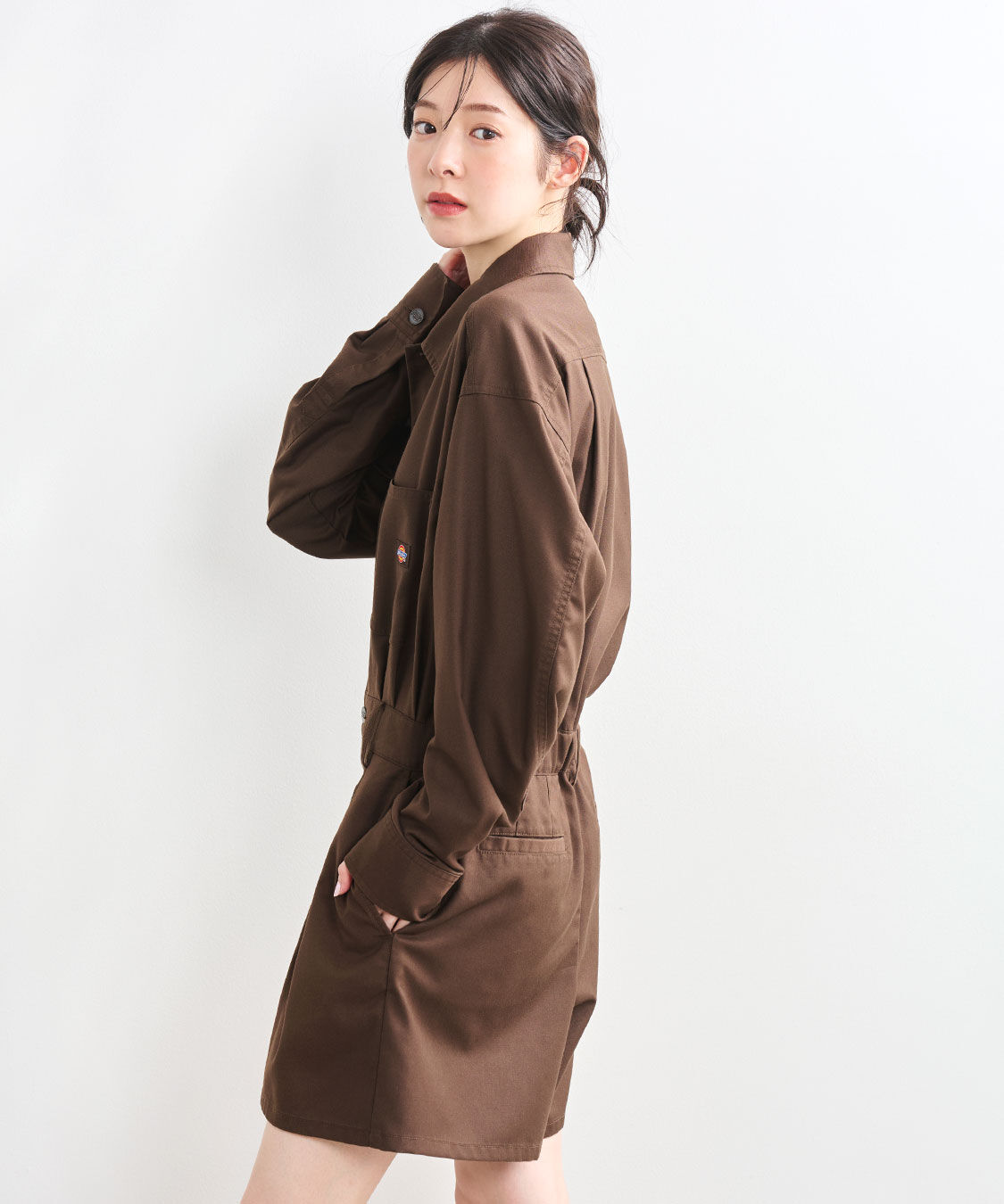 COCO DEAL「《COCO DEAL/Dickies(R)》シャツオールインワン」|オールインワン|