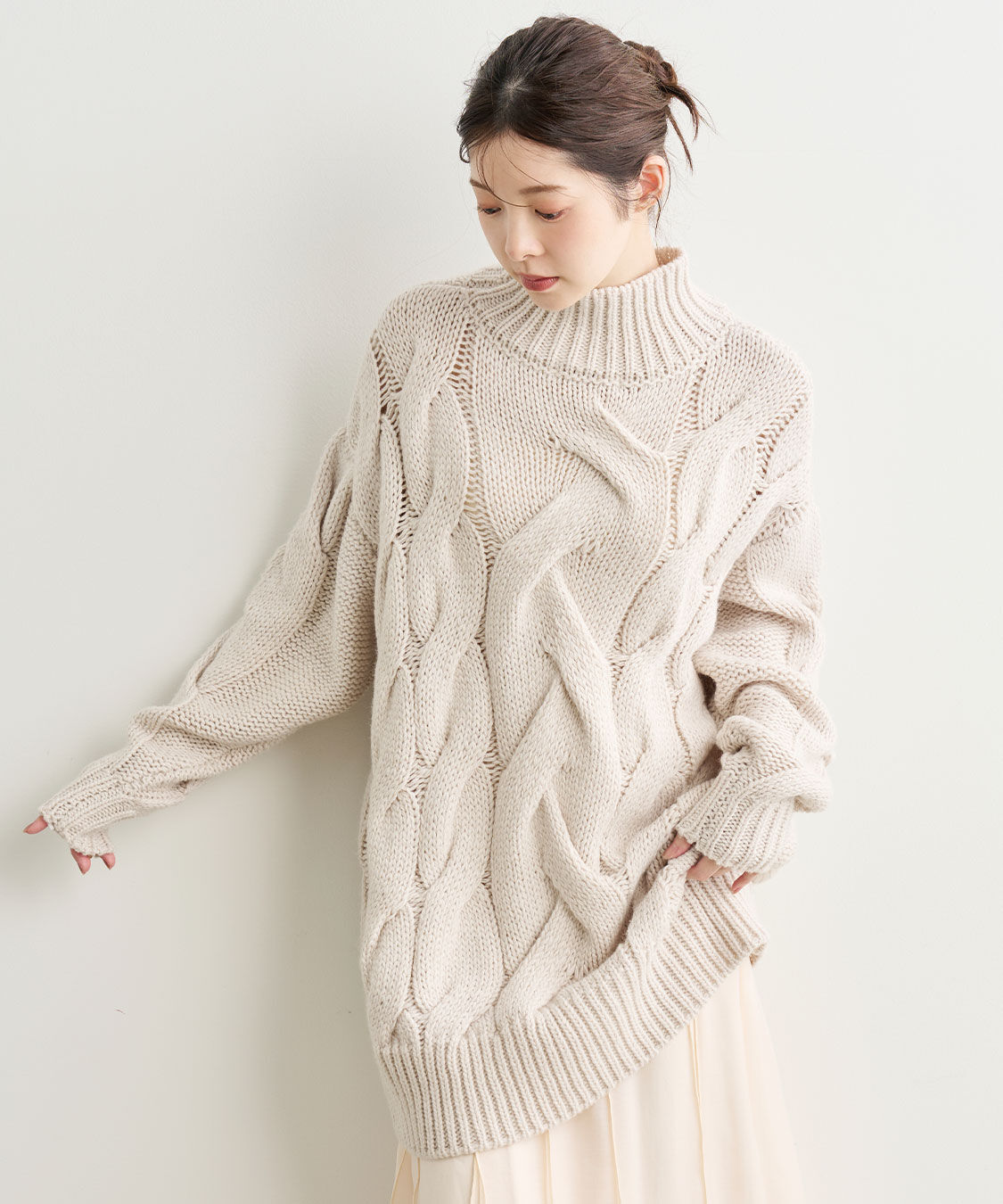 COCO DEAL「ケーブルニットミニワンピース」|ワンピース|