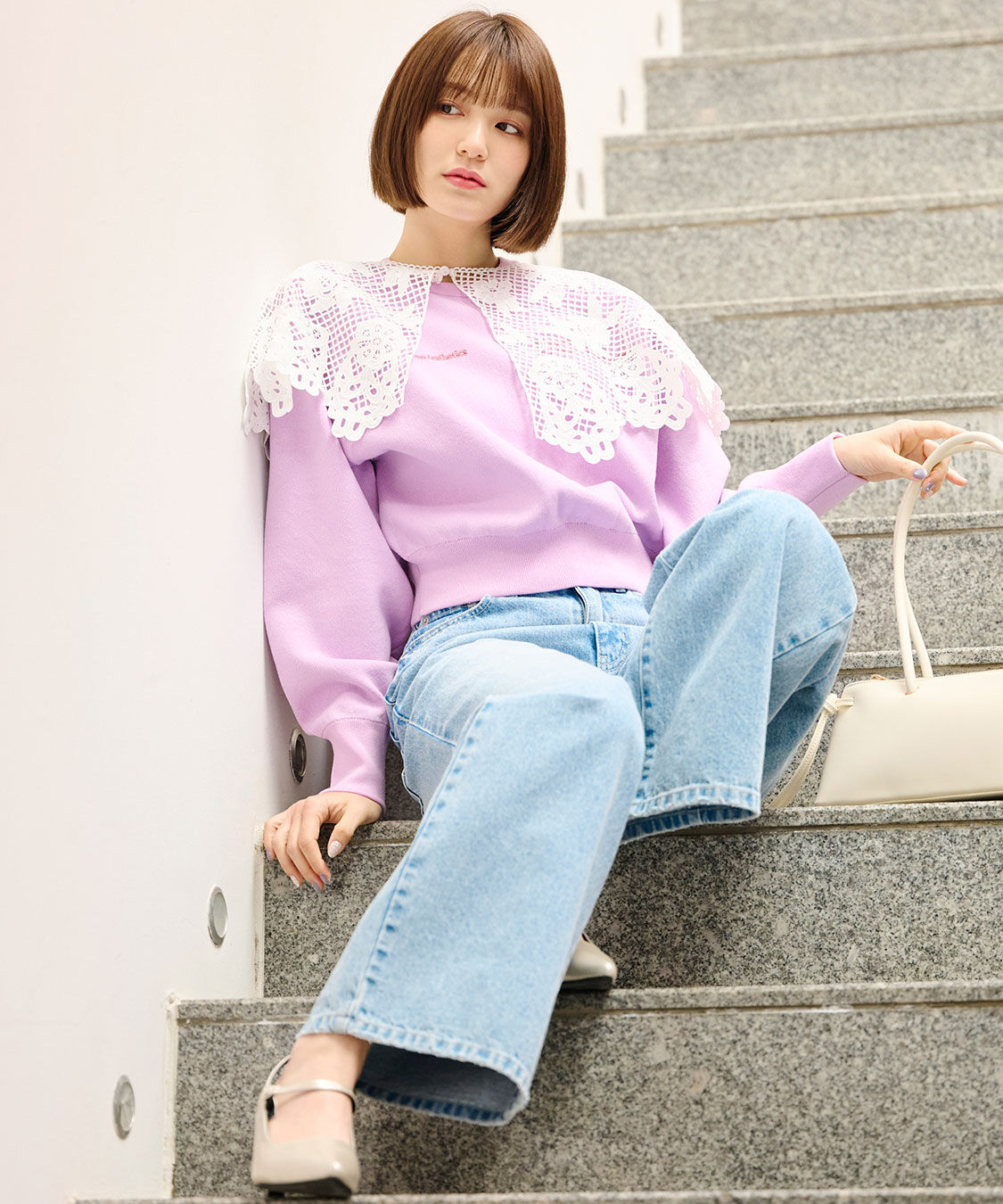 COCO DEAL「バレルワイドデニム/製品染めパンツ」|デニム|