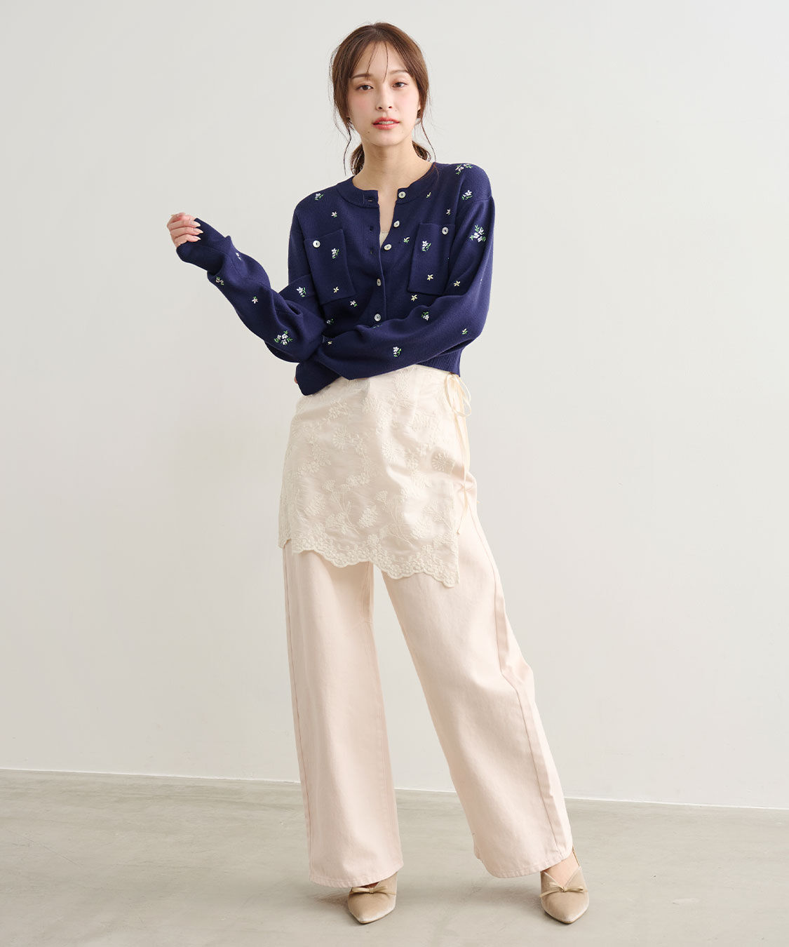 COCO DEAL「バレルワイドデニム/製品染めパンツ」|デニム|