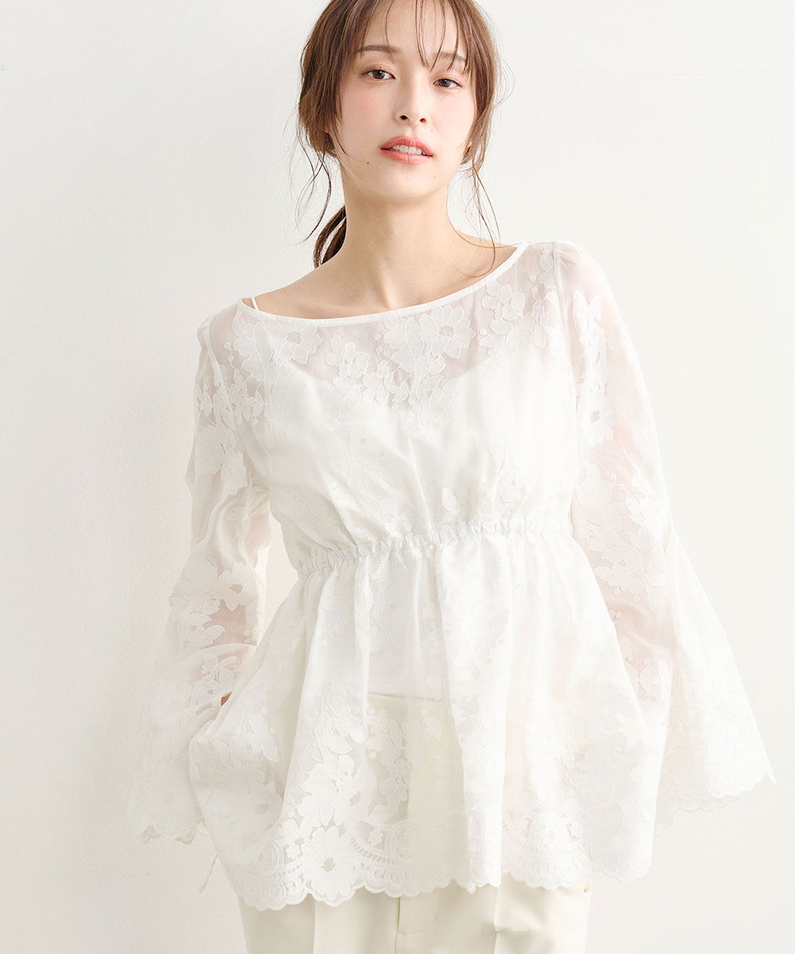 COCO DEAL「フラワー刺繍ブラウス」|シャツ・ブラウス|