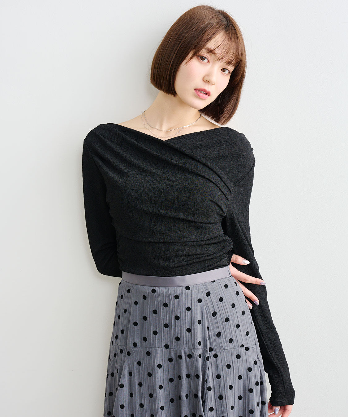 COCO DEAL「オフショルタックカットソー」|Tシャツ・カットソー|