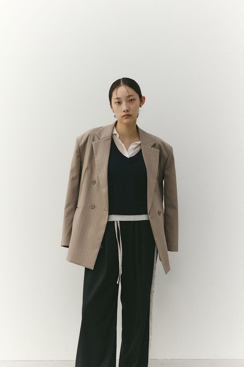 STYLEMIXER「レイヤードポロニットトップ」|ニット・セーター|