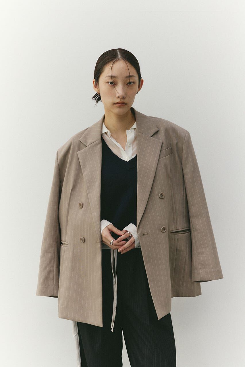 STYLEMIXER「レイヤードポロニットトップ」|ニット・セーター|