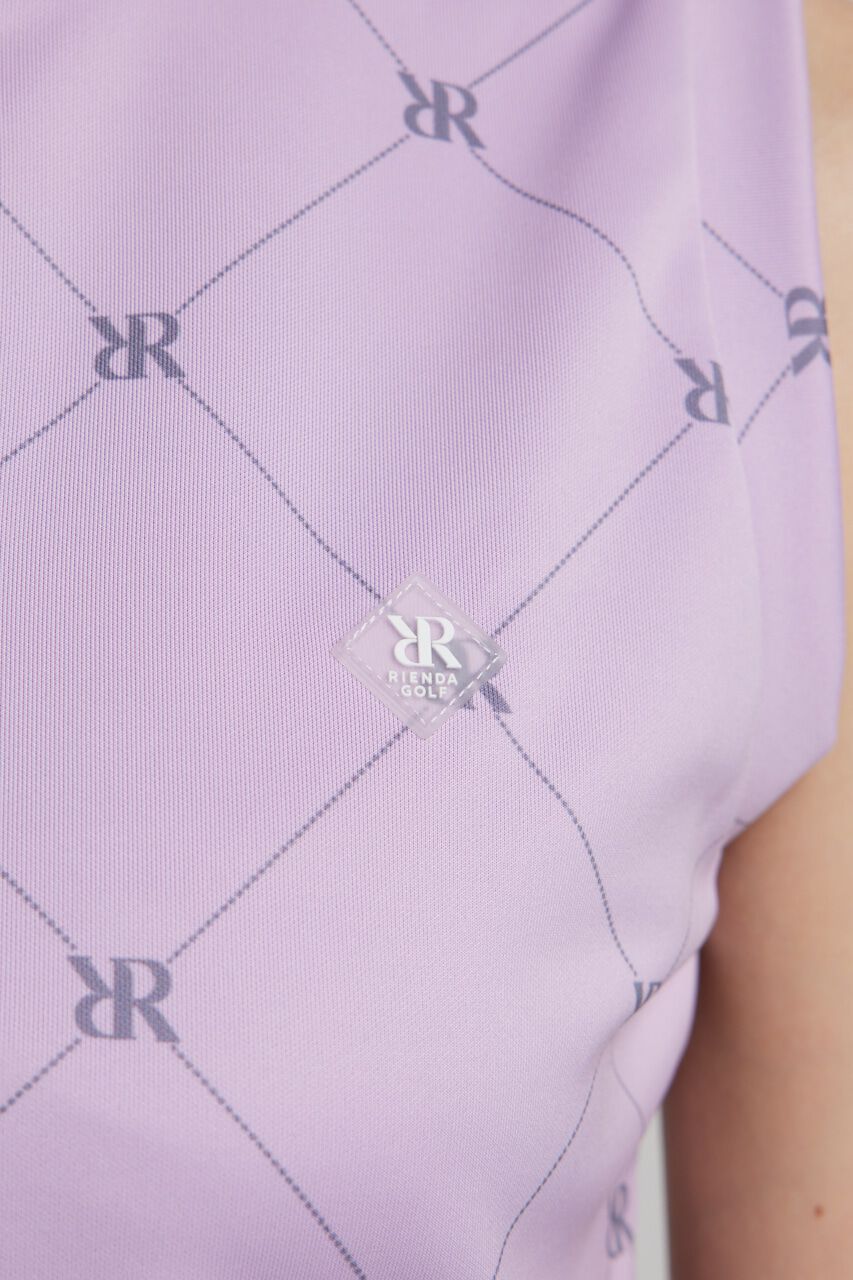 rienda「モックネックロゴノースリTOP」|タンクトップ|