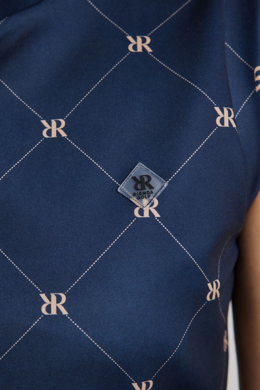 rienda「モックネックロゴノースリTOP」|タンクトップ|