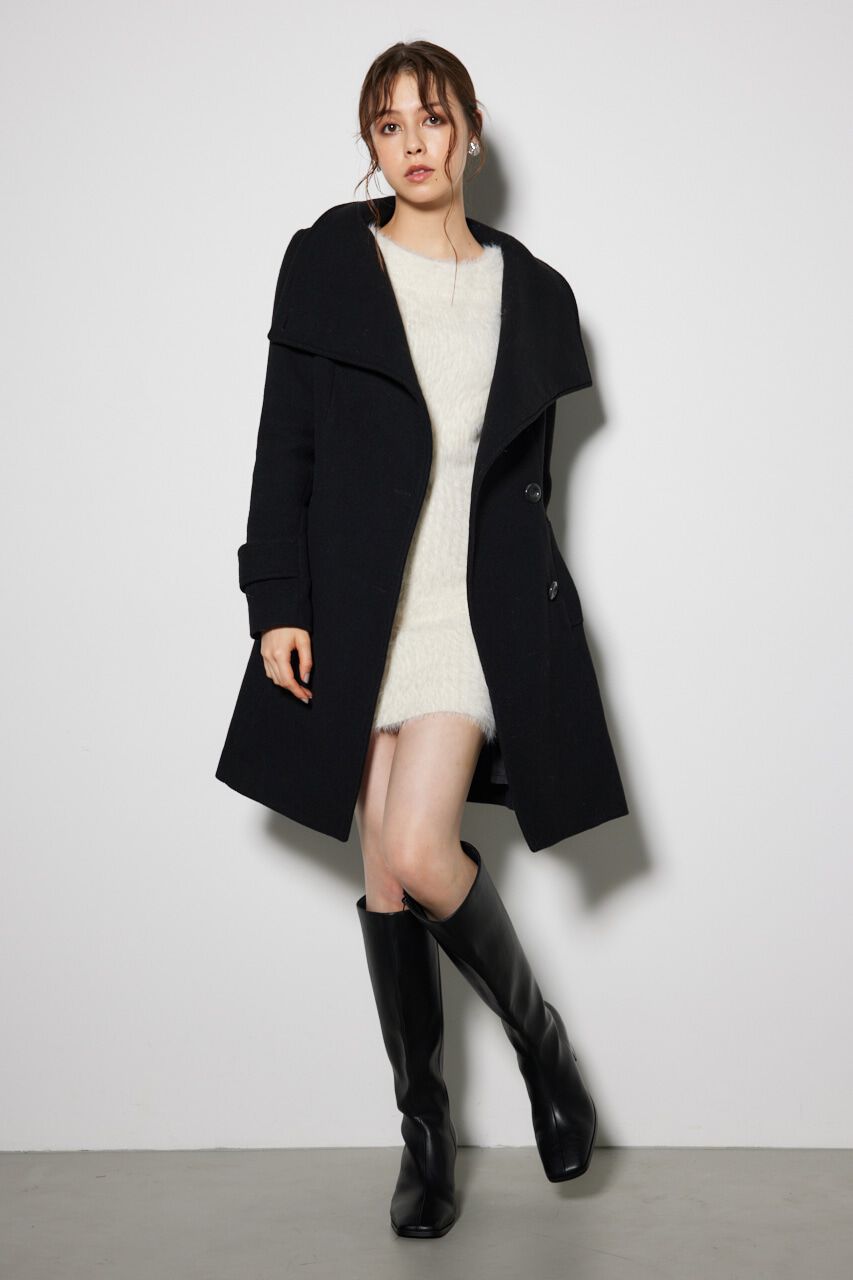 rienda「オーバーネックシンデレララインミニコート」|その他|