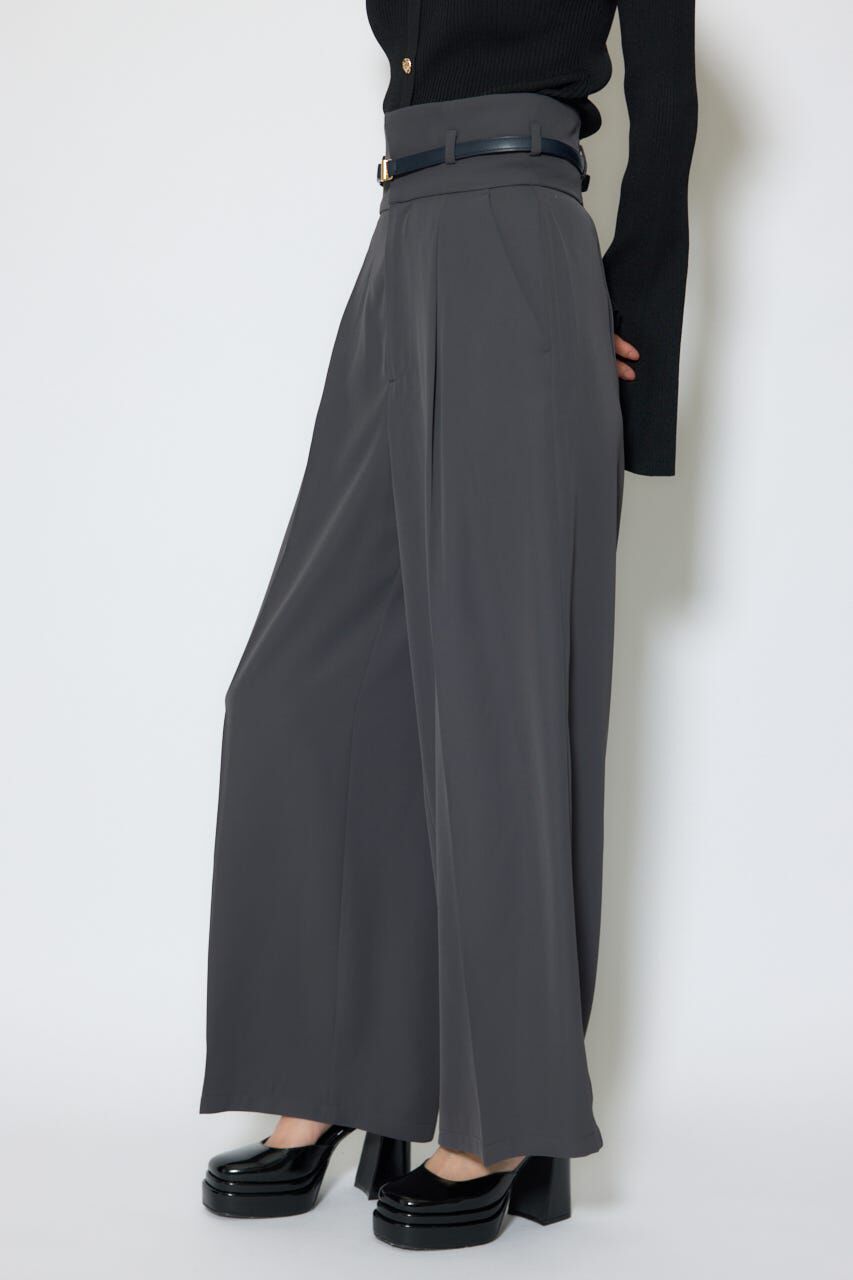 rienda「ベルトポイントハイウエストワイドパンツ」|その他|