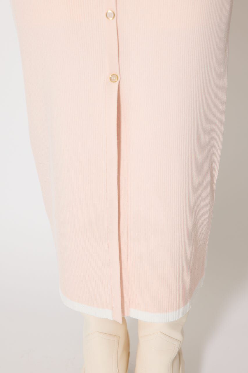 rienda「配色ペプラムタイトニットワンピース」|ワンピース|