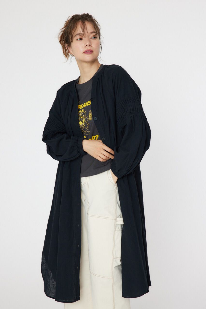 RODEO CROWNS「ピンタックスリーブワンピース」|ワンピース|BLK