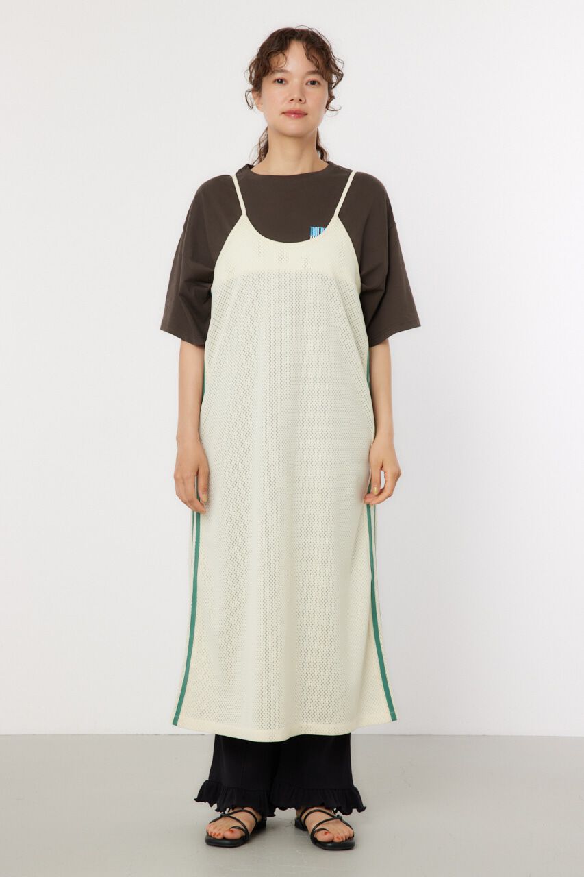 RODEO CROWNS「メッシュ切り替えラインキャミワンピース」|ワンピース|