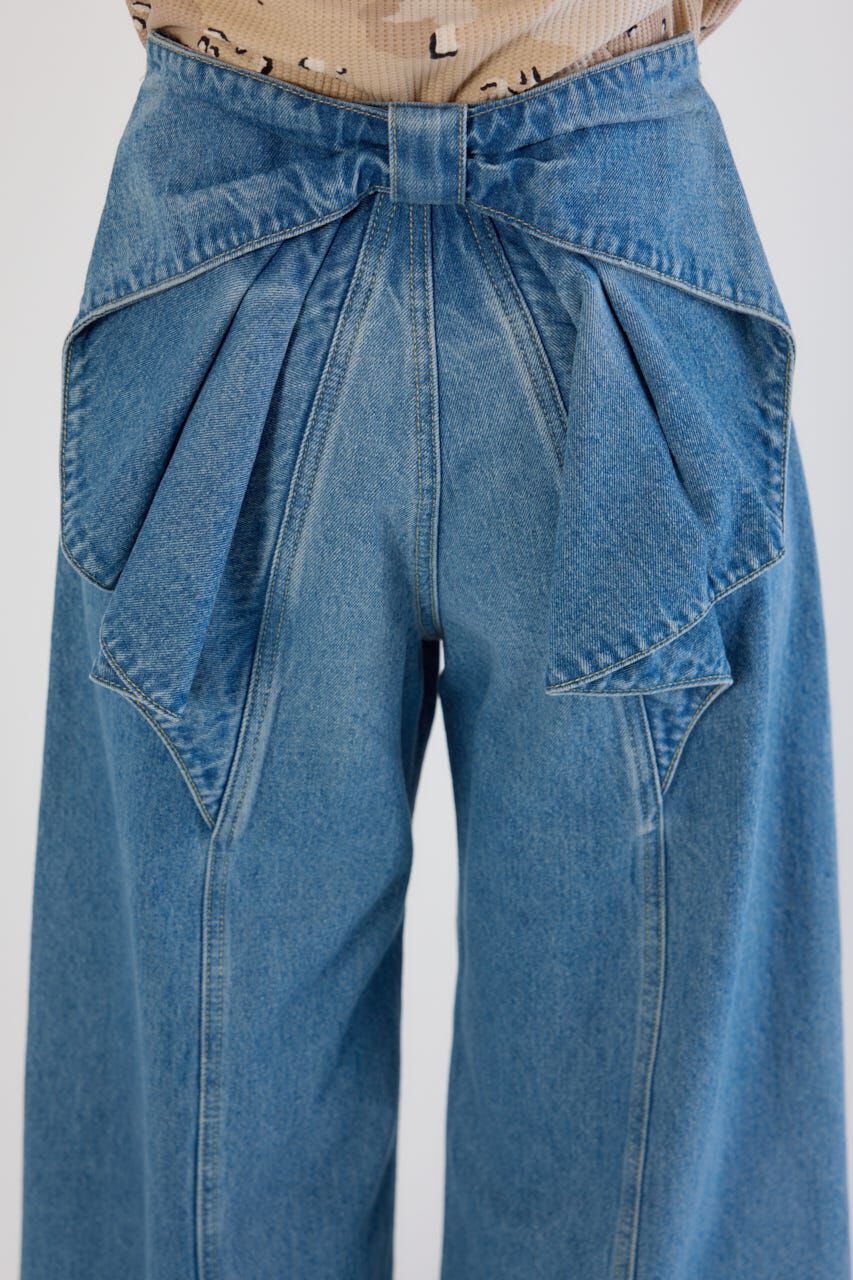 RODEO CROWNS「ビッグリボンデニムパンツ」|デニム|