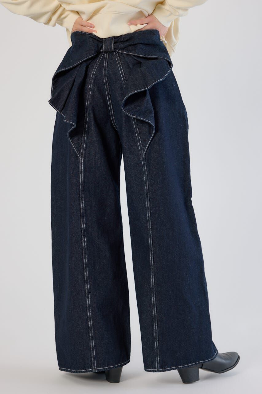 RODEO CROWNS「ビッグリボンデニムパンツ」|デニム|One Wash1