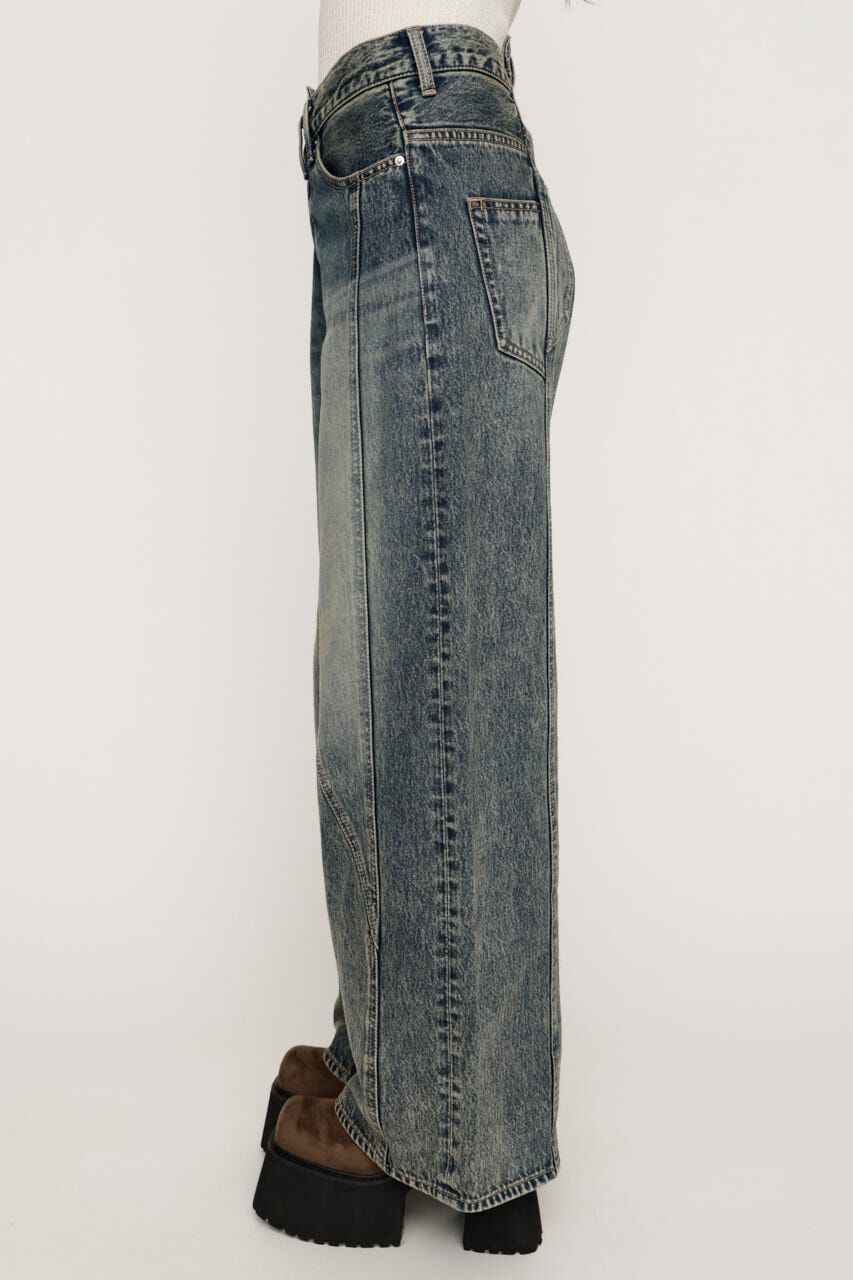 SLY「J／W SWITCHING STRAIGHT パンツ」|デニム|