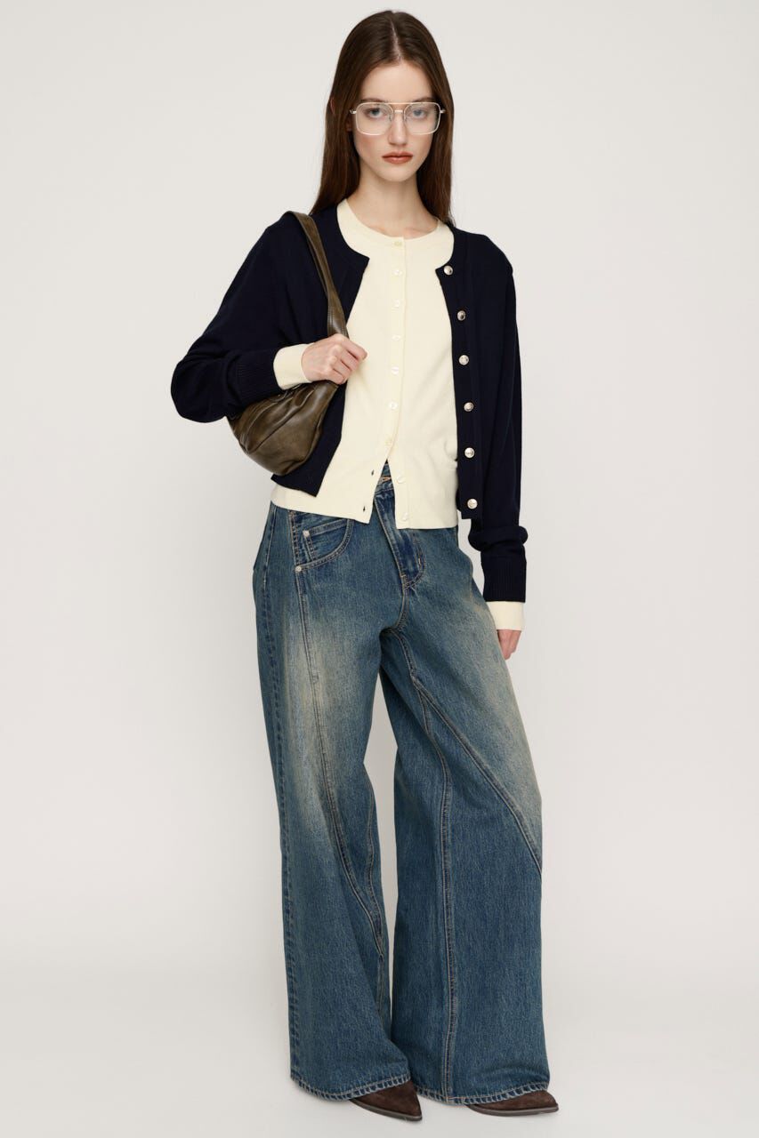 SLY「J／W SWITCHING STRAIGHT パンツ」|デニム|